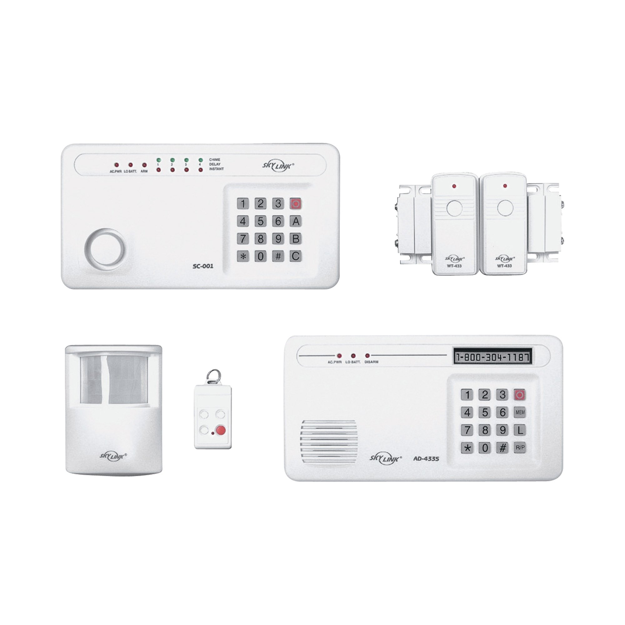 skylink deluxe wireless security system