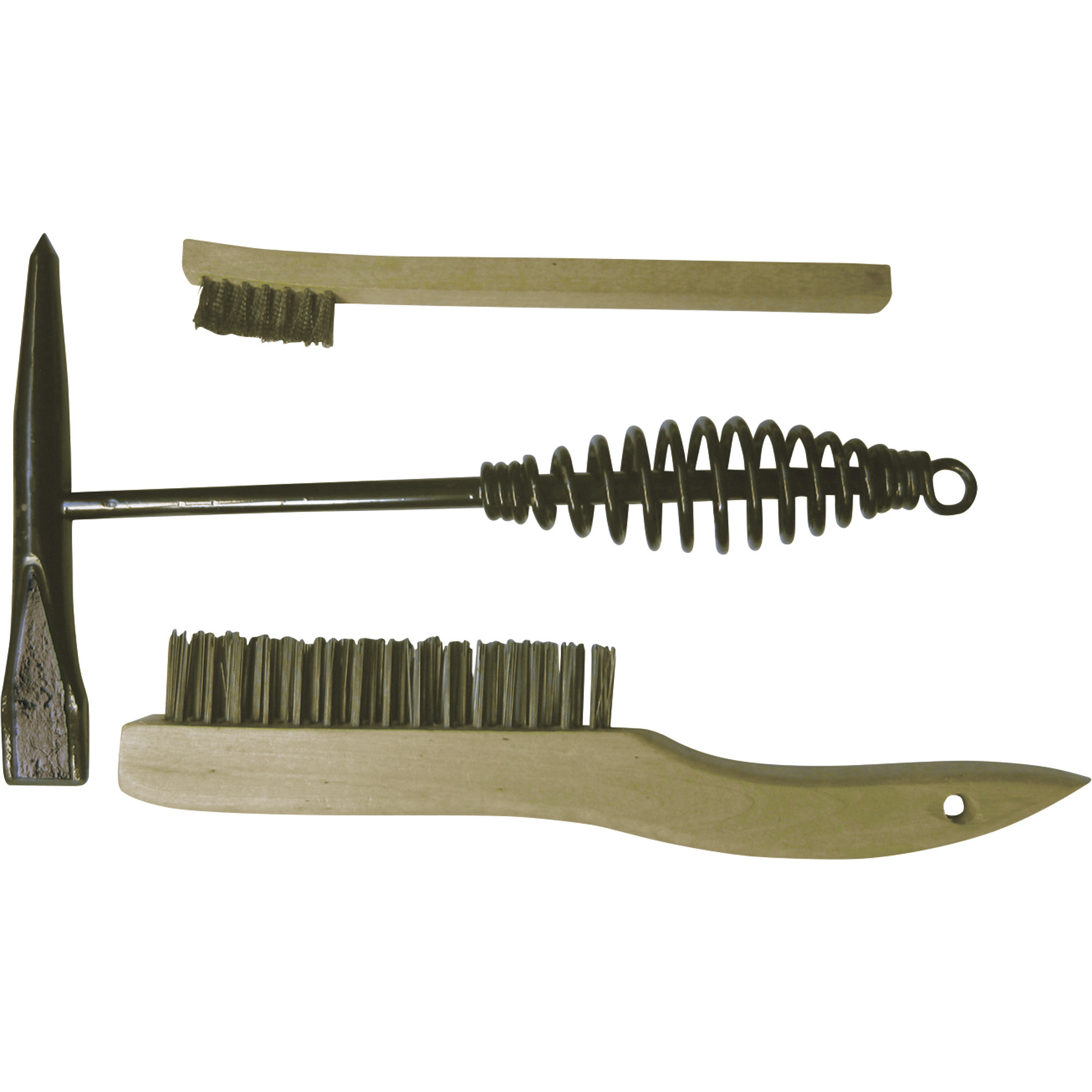 Chipping Hammer/Brush Combo Set — 3-Piece Set