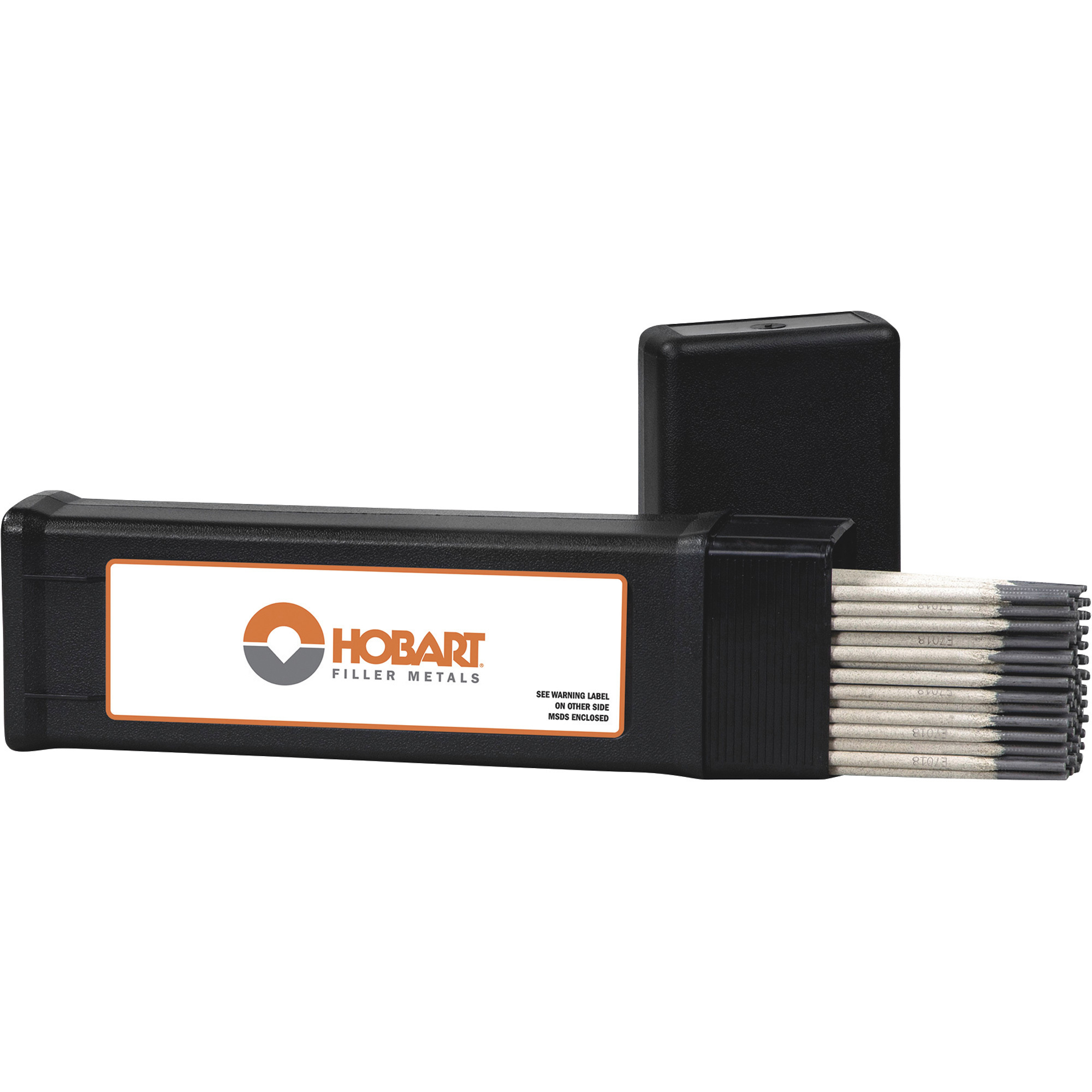 Hobart Filler Metals Stick Welding Electrodes, 7018, 1/8in. x 14in.L, 5-Lb. Container, Model# 770478