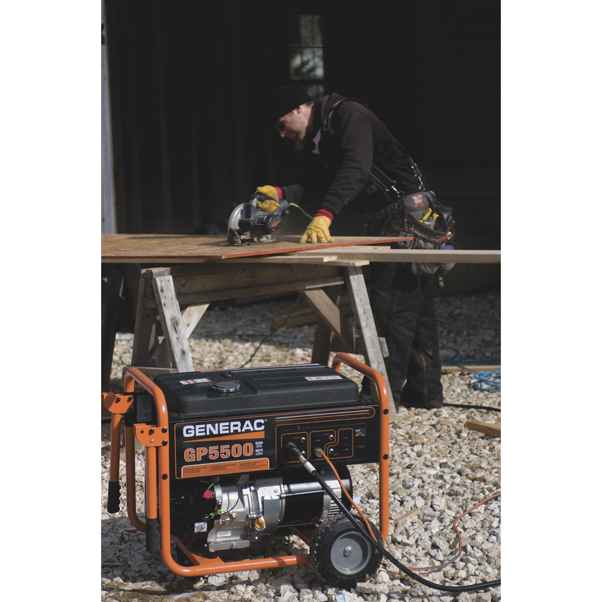 Generac GP17500 Portable Generator, 26,250 Surge Watts, 17,500 Rated