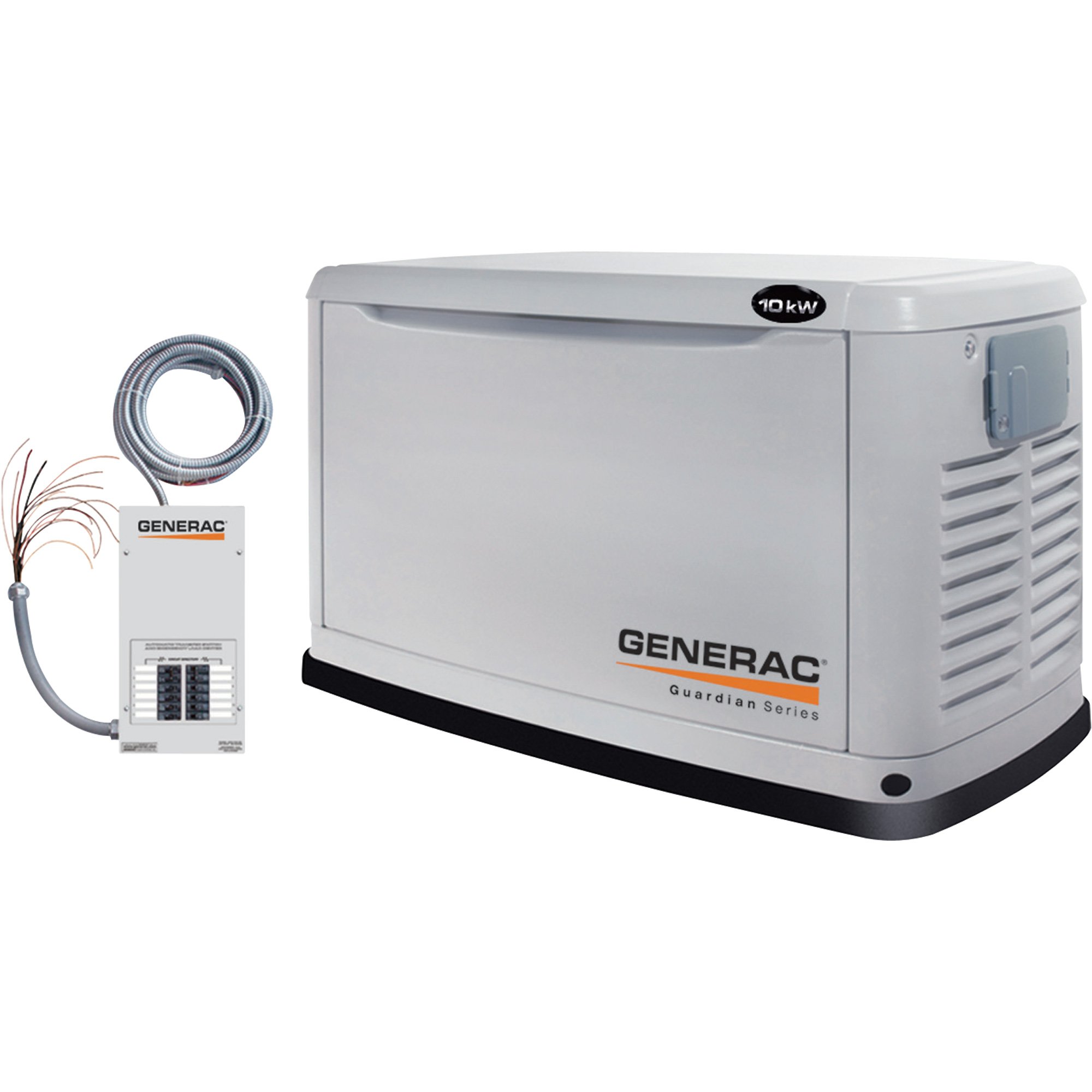 Generac GUARDIAN Series Air-Cooled Automatic Standby Generator — 17 kW (LP)/16 kW (NG), Aluminum, Model# 5874