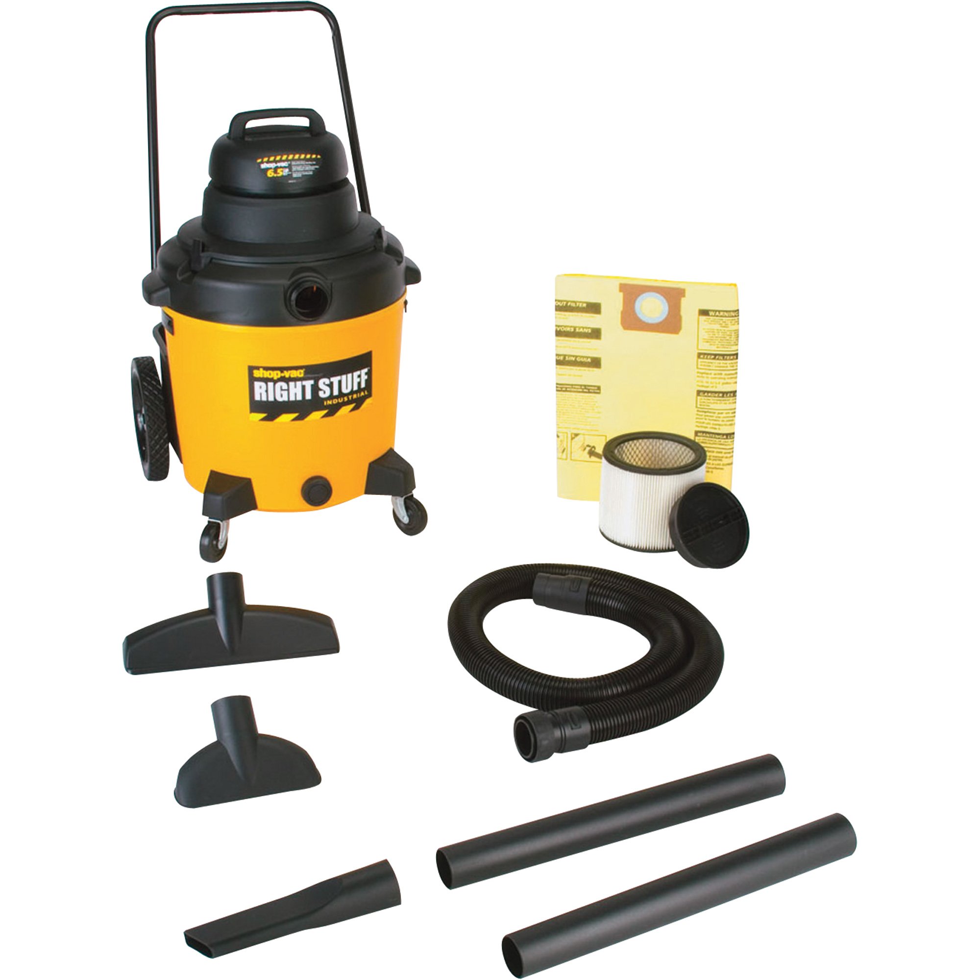 shop vac 18 gallon 6.5 hp filter