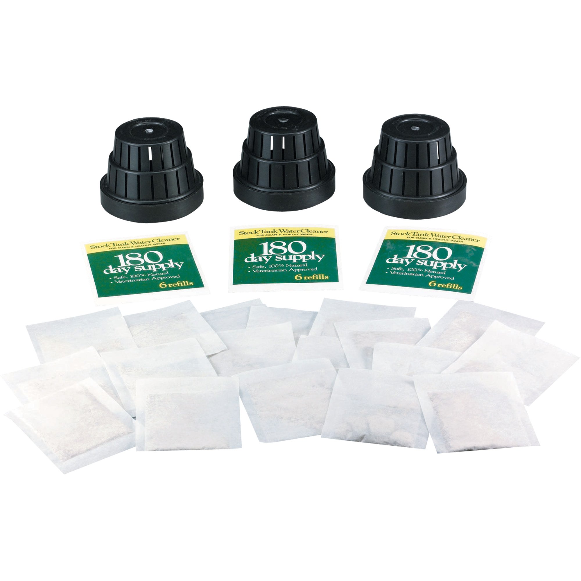 Healthy Ponds Submersible Stock Tank Water Cleaner with 18 Refills