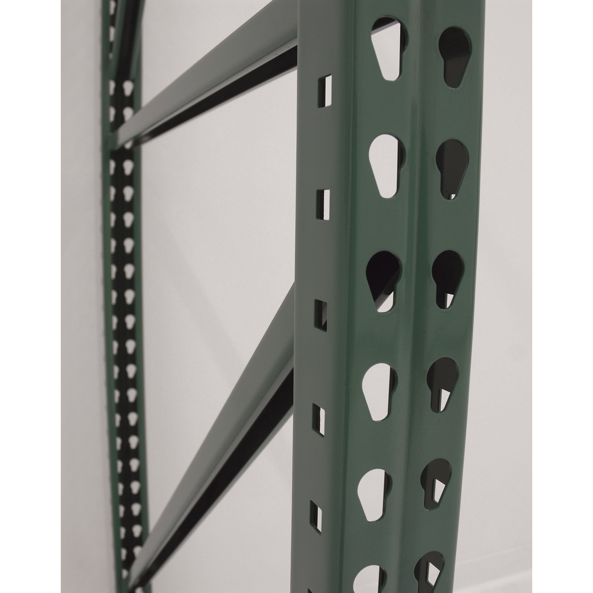 AK Industrial Teardrop Pallet Rack Frame, 48in.D x 192in.H, Model# AK-UFI-192-48