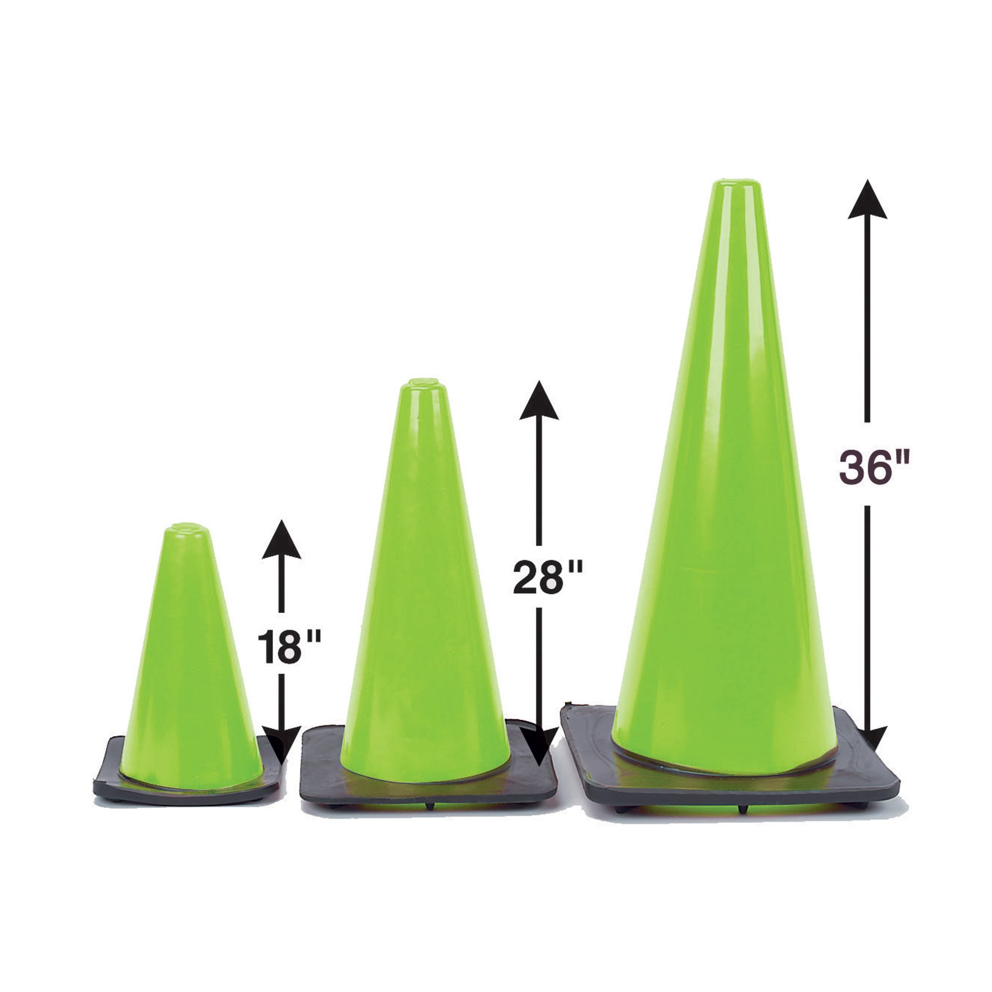 Fluorescent Lime Traffic Cone