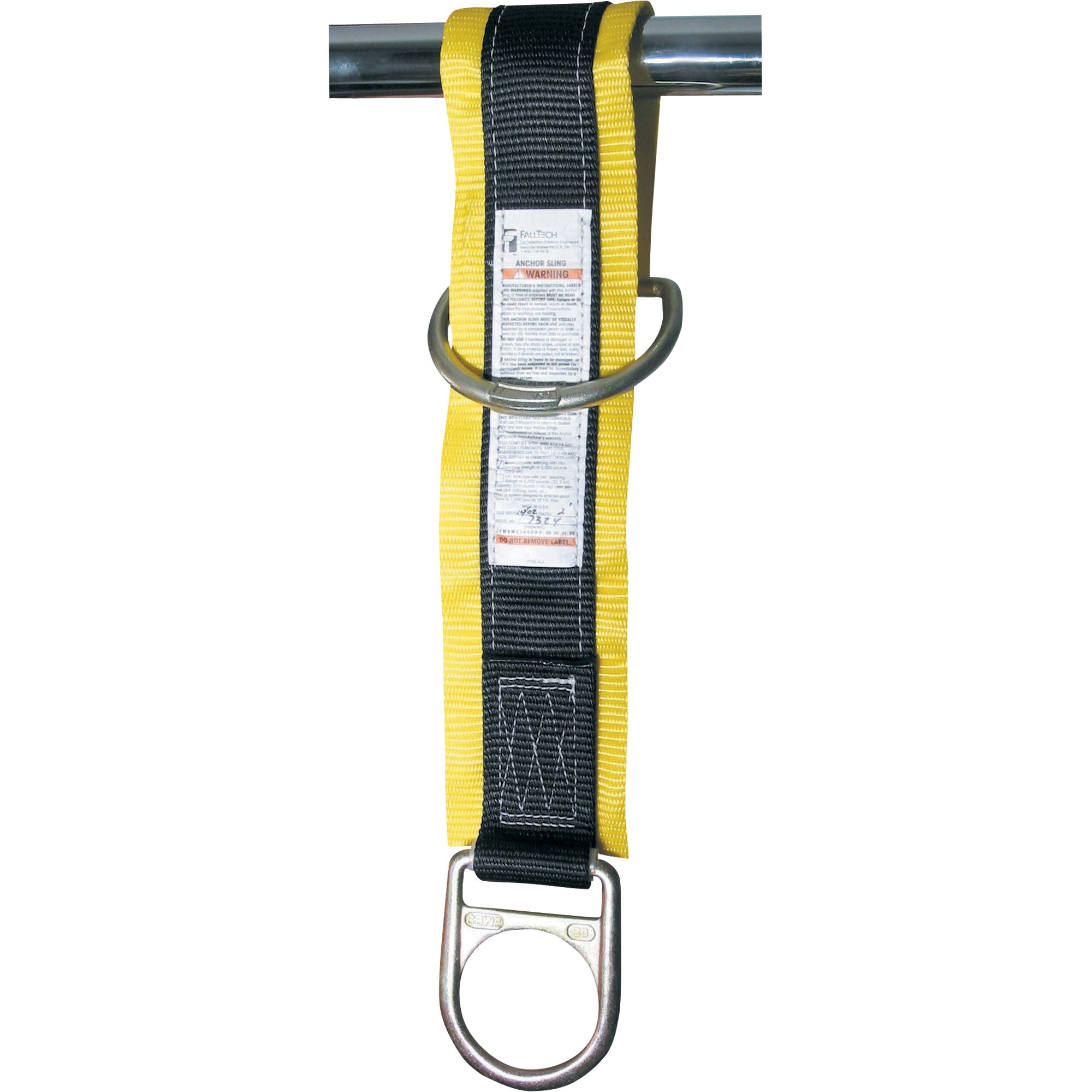 4-Pack 2x6 Ft Lifting Slings - 6,400 Lb WLL, Yellow Web Straps With Eyelets, For Towing & Moving