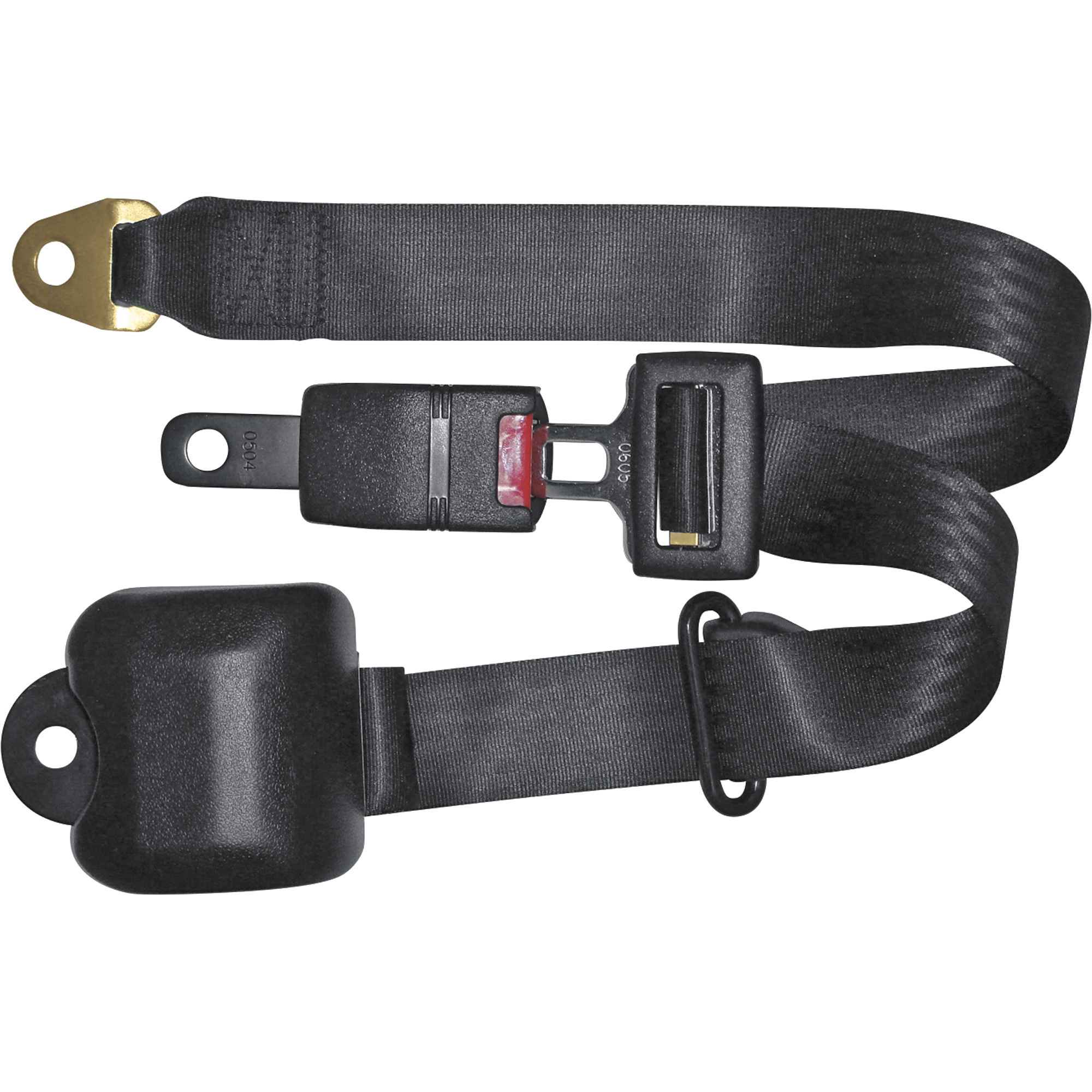 thumbnail interactive-video image 1 of LABLT 3-Point Retractable Seat Belt – Universal Fit For Jeep 1982-1995, Black, Polyester/Steel, Front Placement 1 of 3