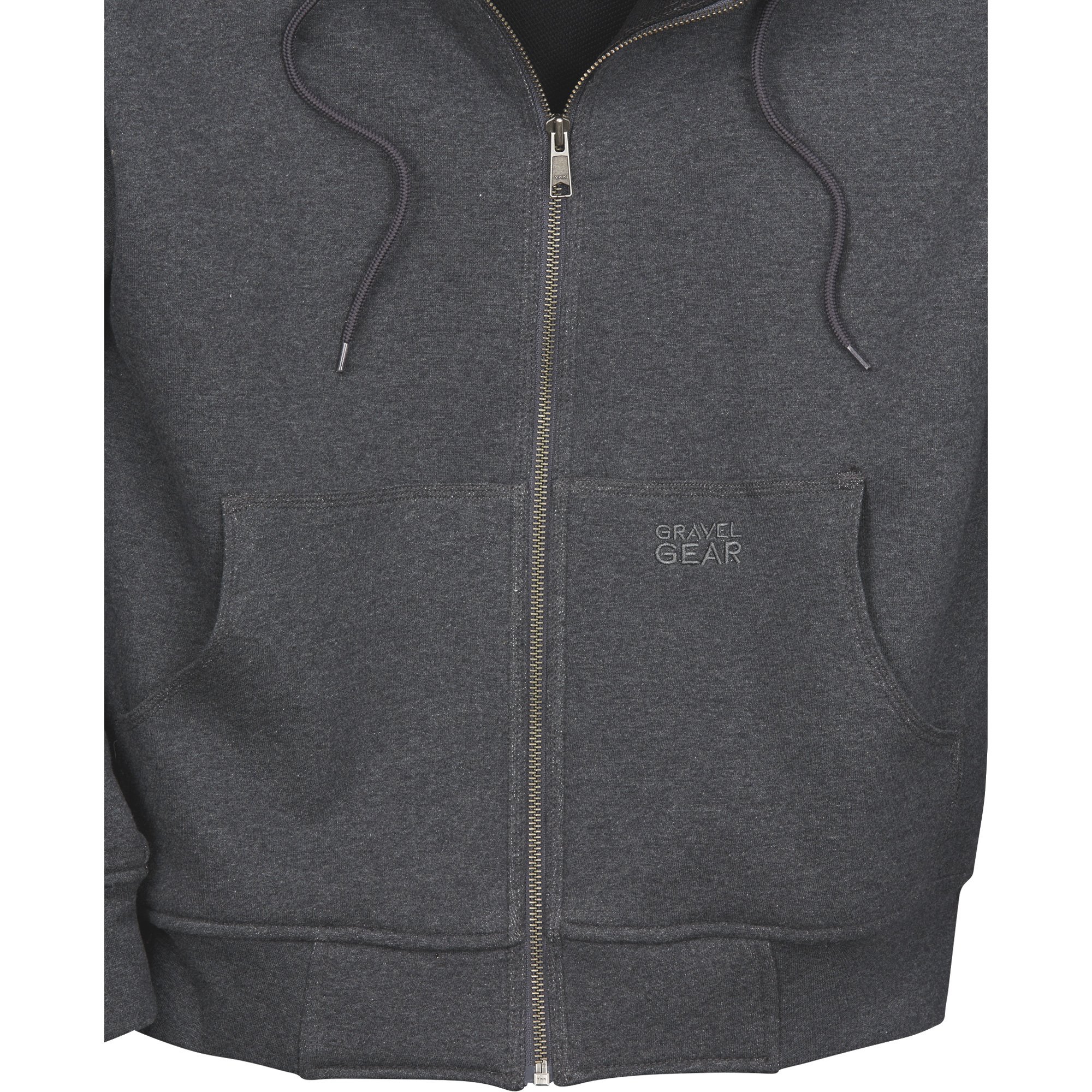 Gravel Gear Men's Hooded Thermal-Lined Sweatshirt — Heather Gray