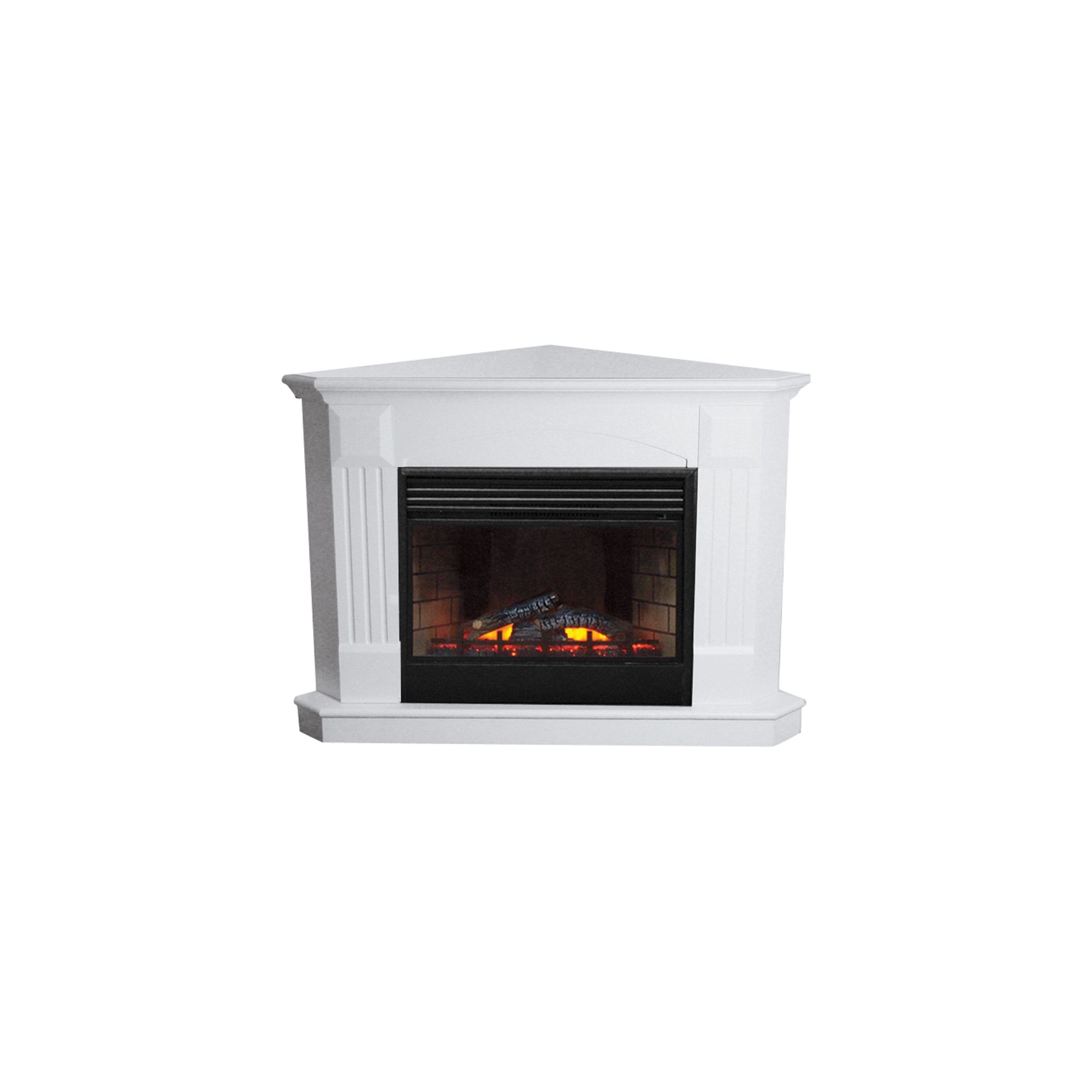ProCom 5000 BTU Electric Fireplace – 24in. Corner, White | Northern Tool