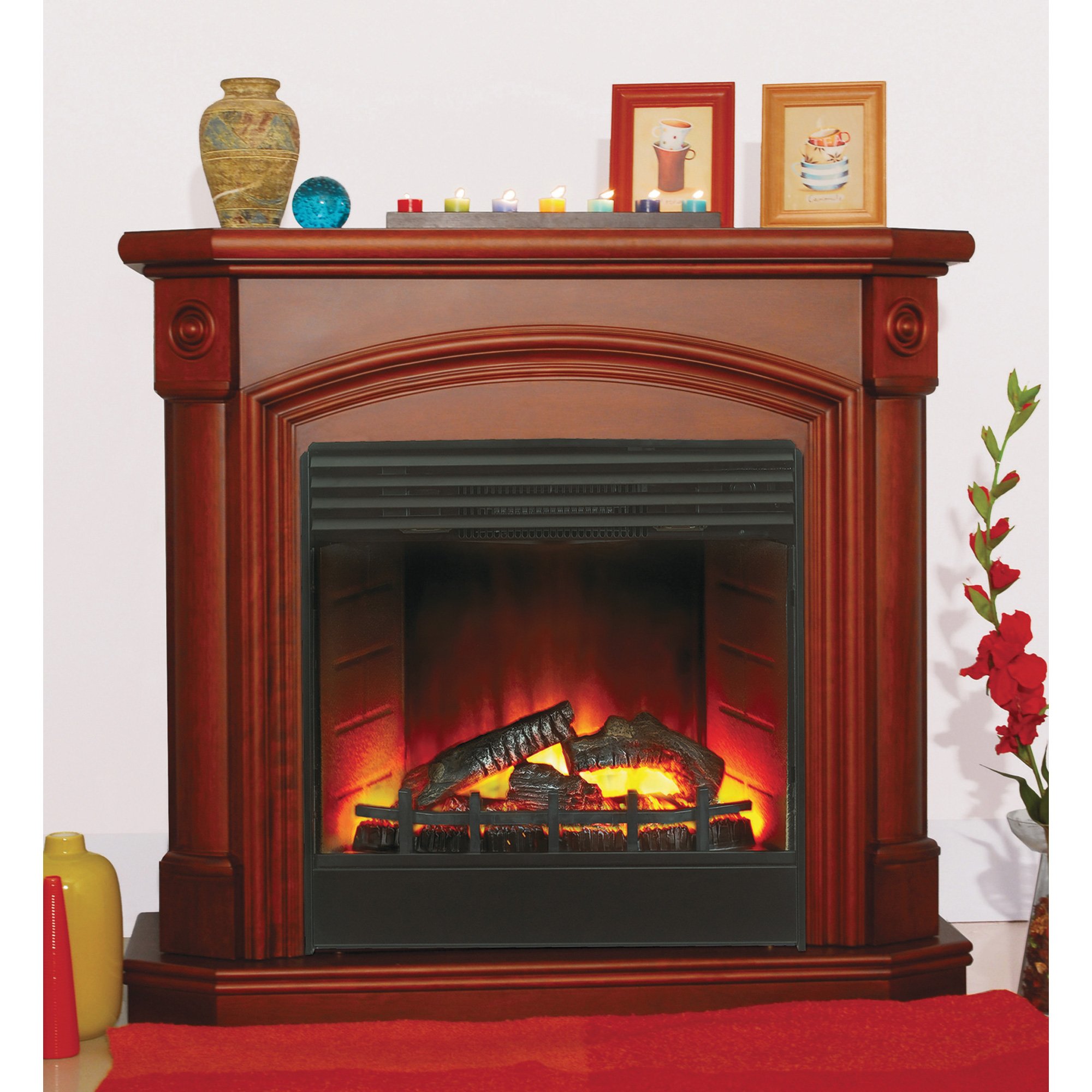 ProCom Electric Fireplace – 5000 BTU, 24in. Coffee Glaze Finish | Northern  Tool
