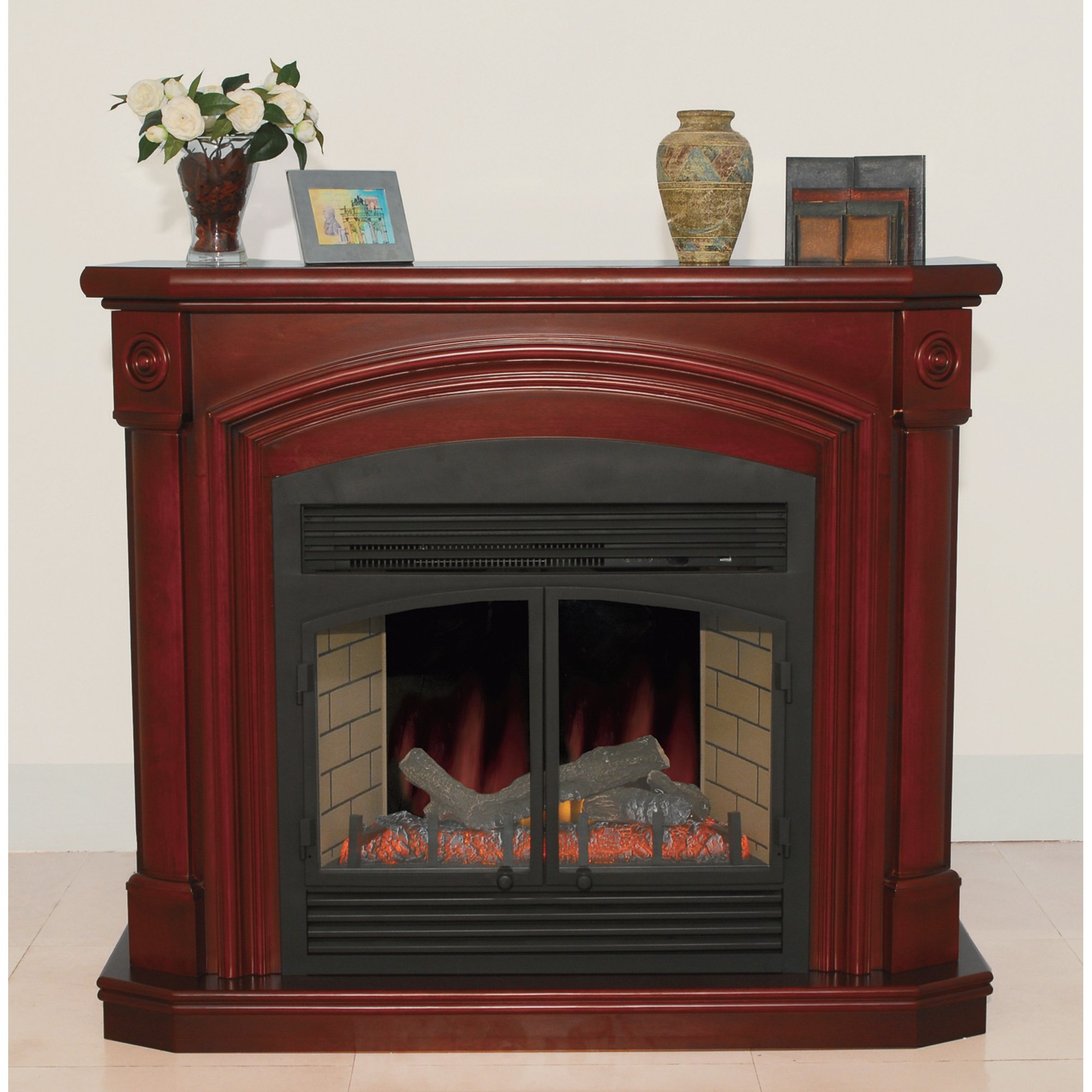 ProCom Full-Size Electric Fireplace — 5000 BTU, 32in., Cherry