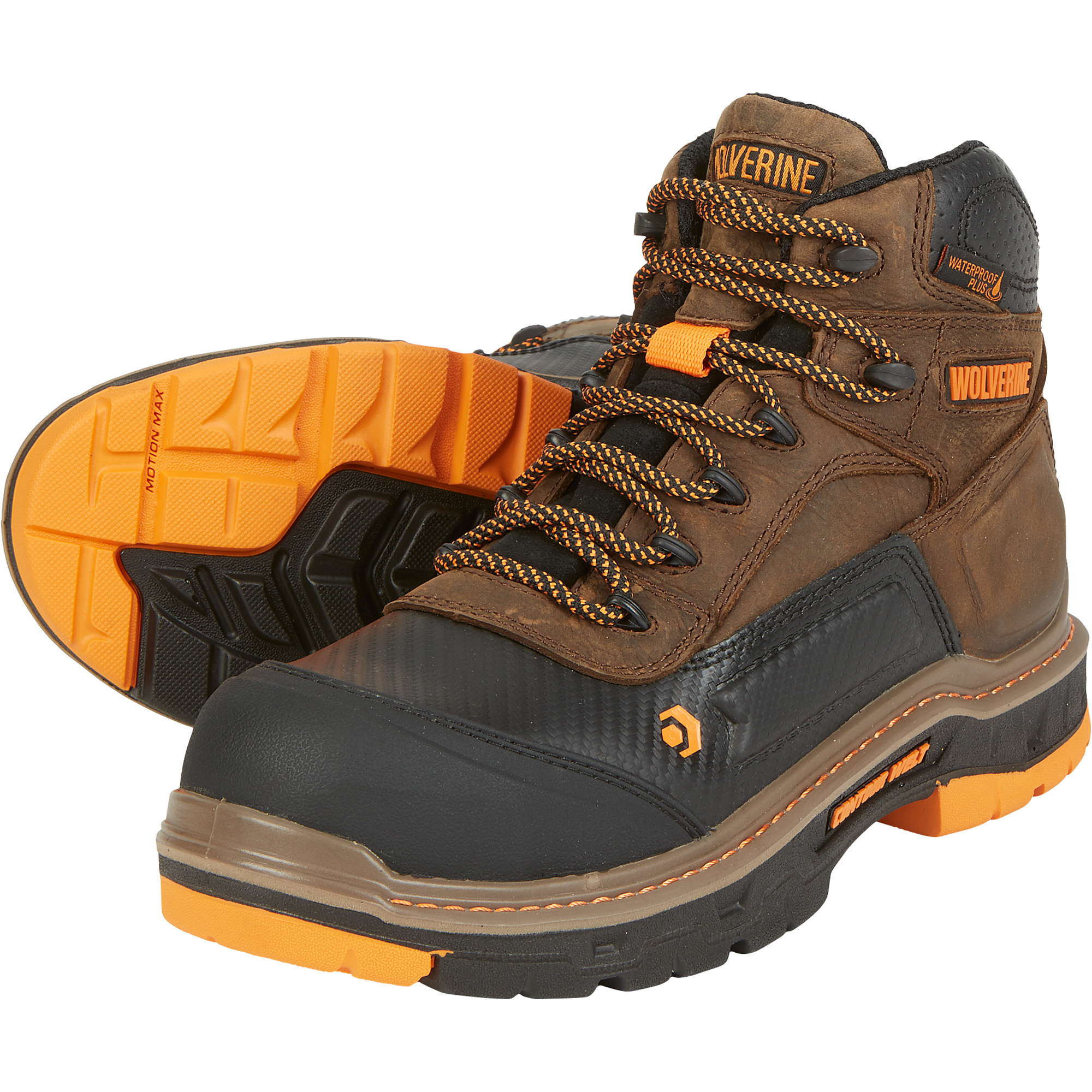Wolverine Men's 6in. Overpass Waterproof Work Boots, CarbonMAX Safety