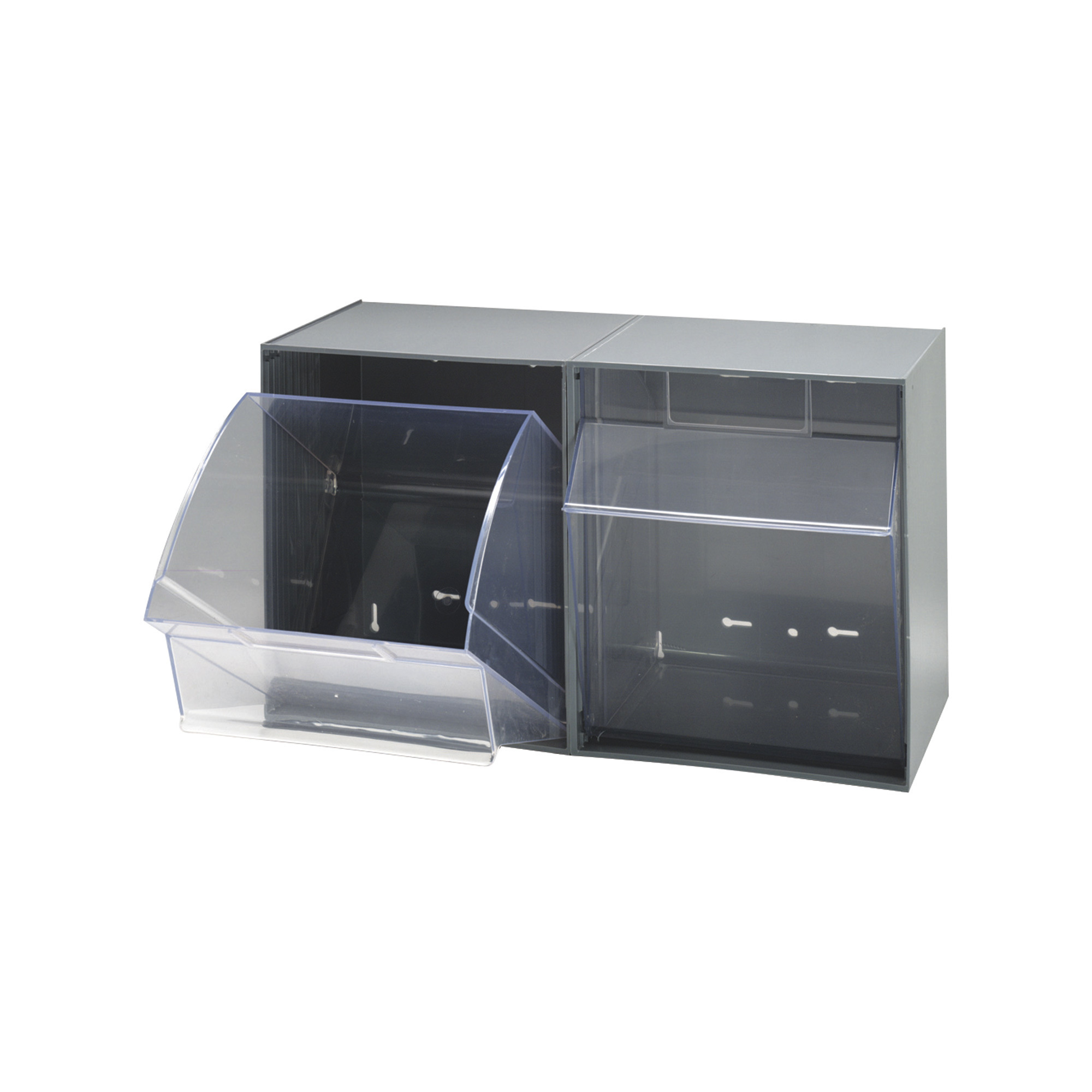 QUANTUM STORAGE SYSTEMS, 11 3/4 in x 23 5/8 in x 13 7/8 in,  Freestanding/Wall, Tip-Out Bin - 1VH67