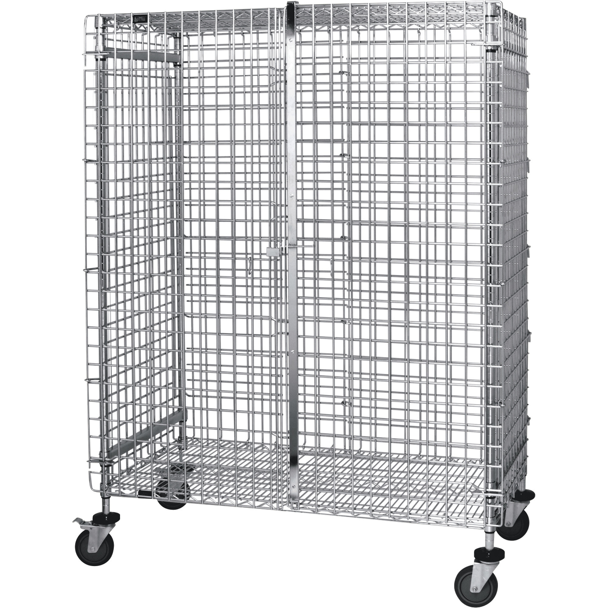 Quantum Mobile Wheeled Wire Security Cart, 48in. x 24in. x 69in., Model# M2448-69SEC