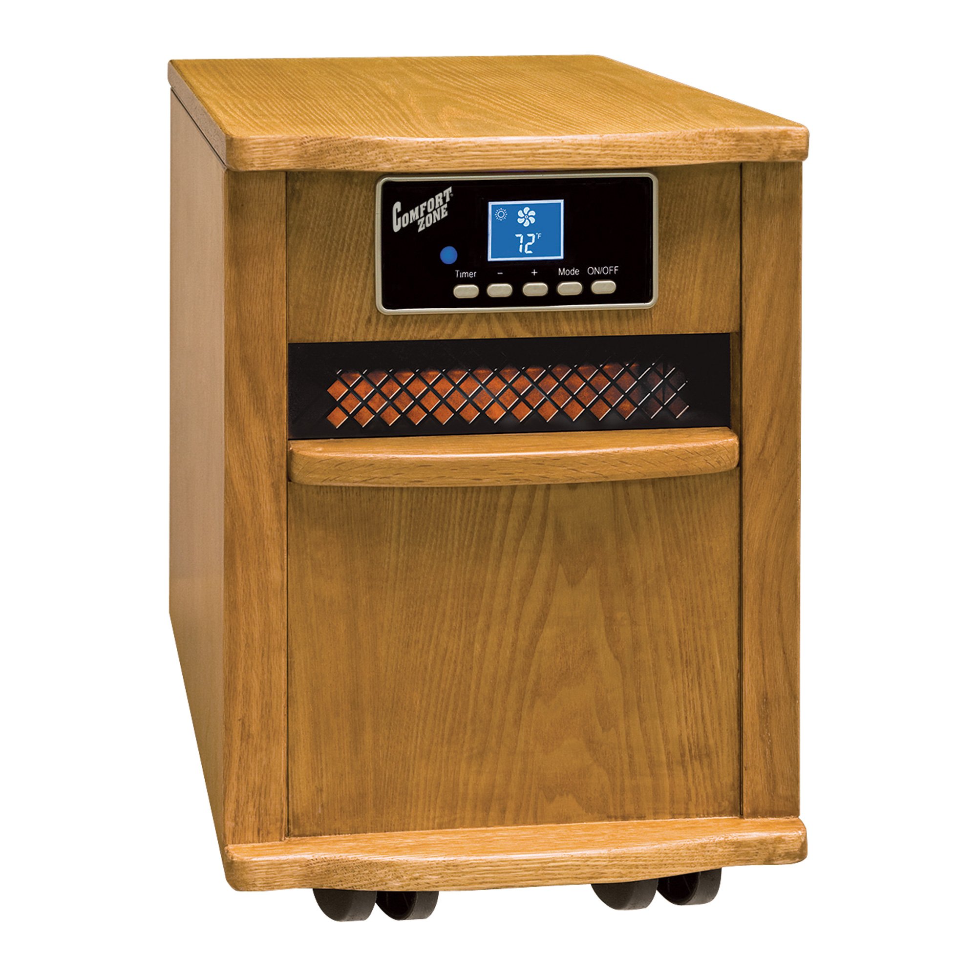 Comfort Zone Infrared Quartz Heater — 5120 BTU, 1500 Watts, Oak, Model ...