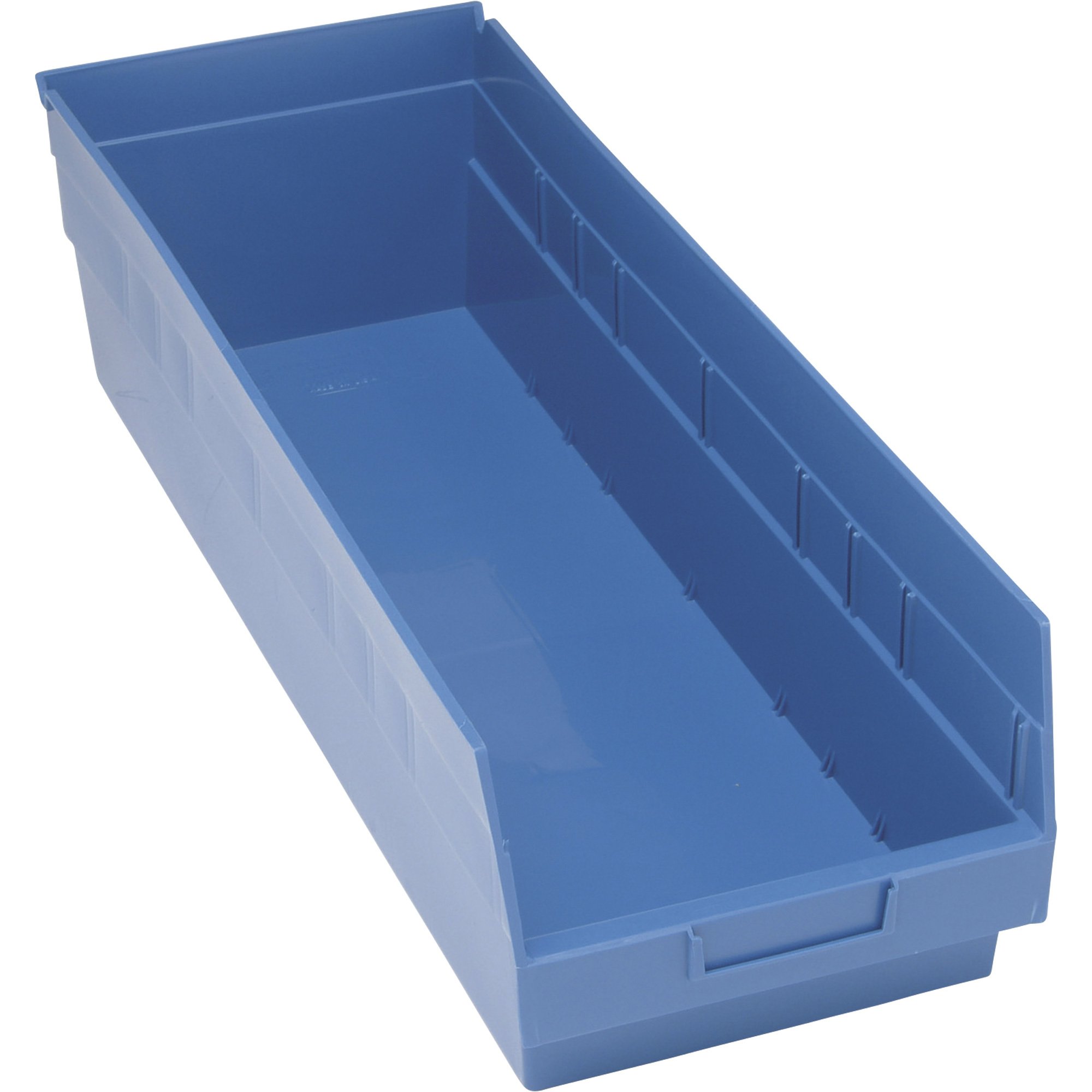 Quantum Storage Store-More 6in. Shelf Bins — 23 5/8in.L x 8 3/8in.W x 6in.H Size, Carton of 6