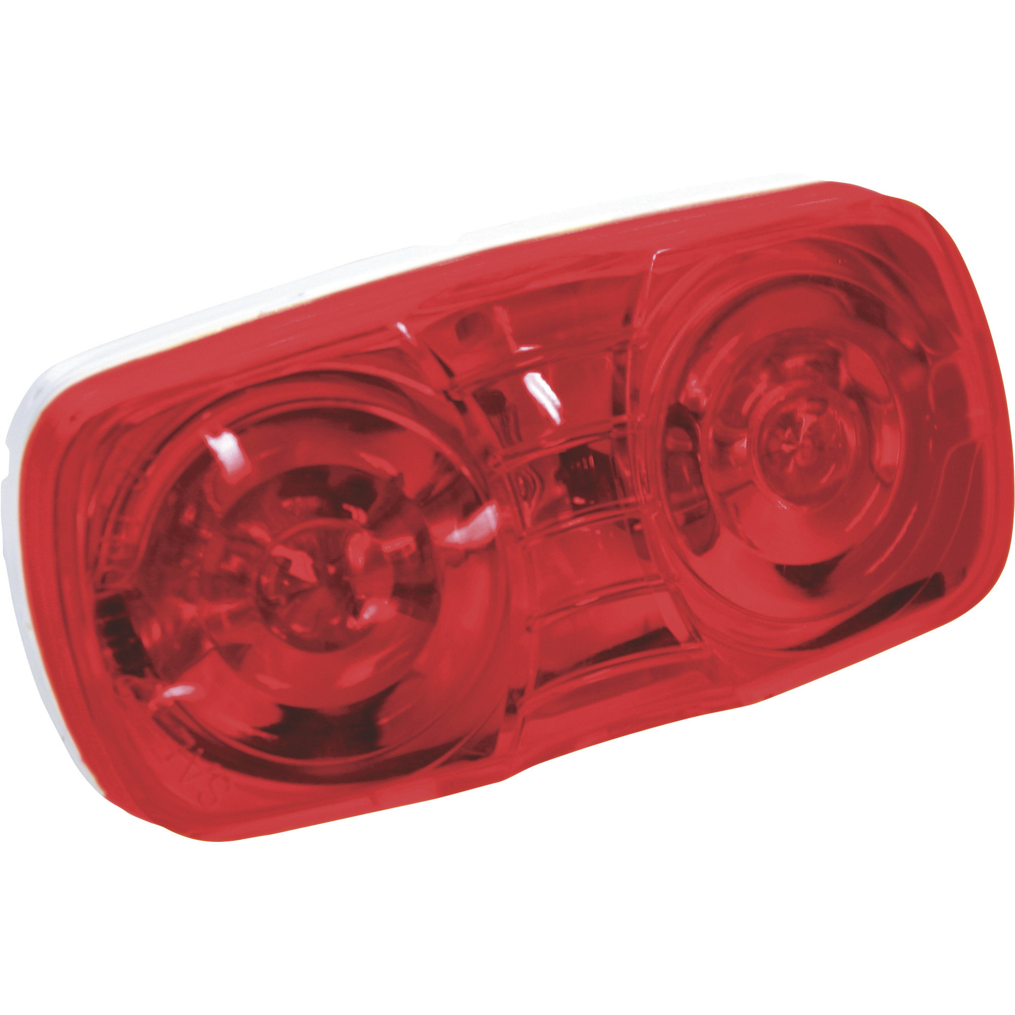 Hopkins Towing Solutions 4in. Rectangular Dual Bulb Clearance and Side Marker Light, Red, Model# B444R