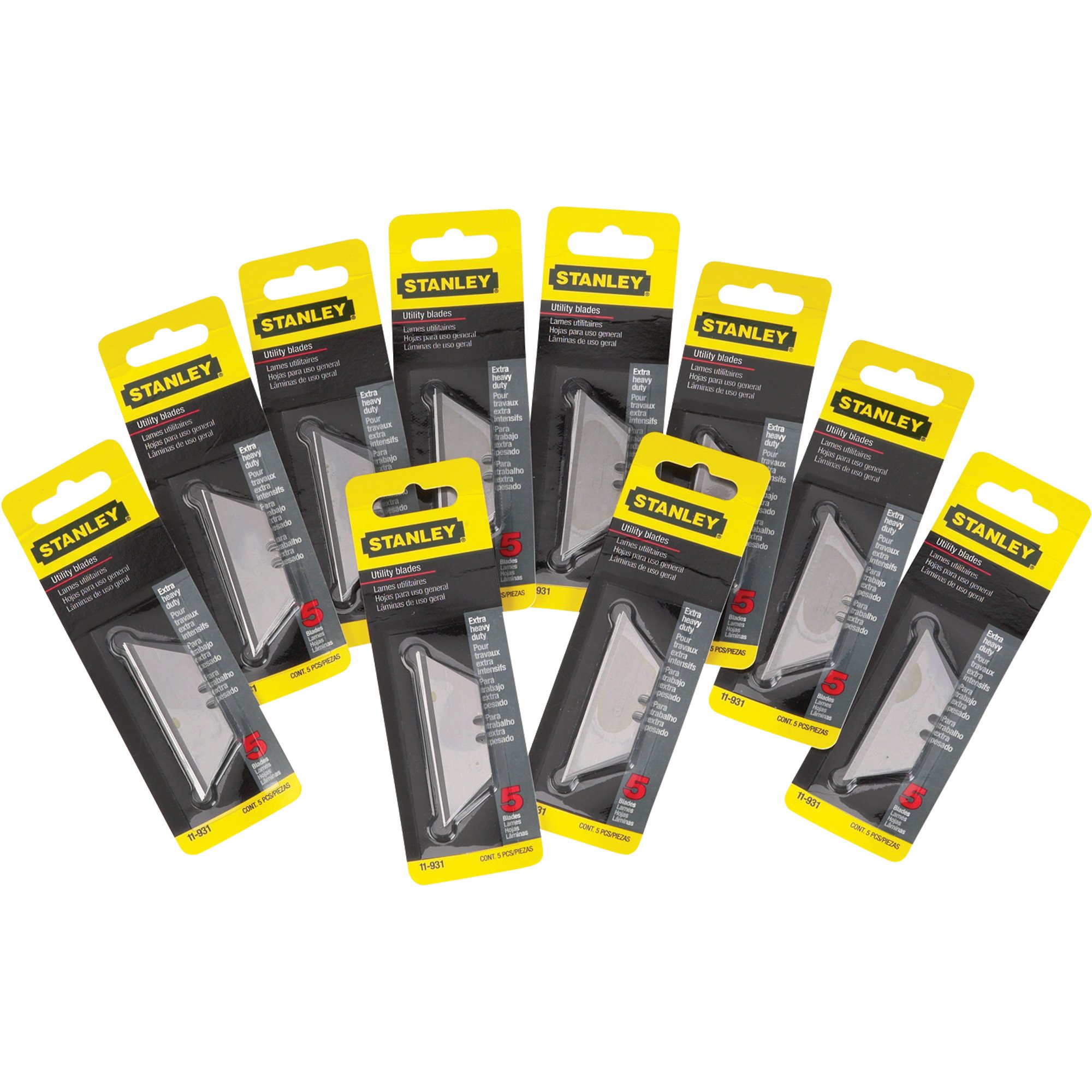 Stanley 5-Pk. of Heavy-Duty Utility Blades, Model# 11-931