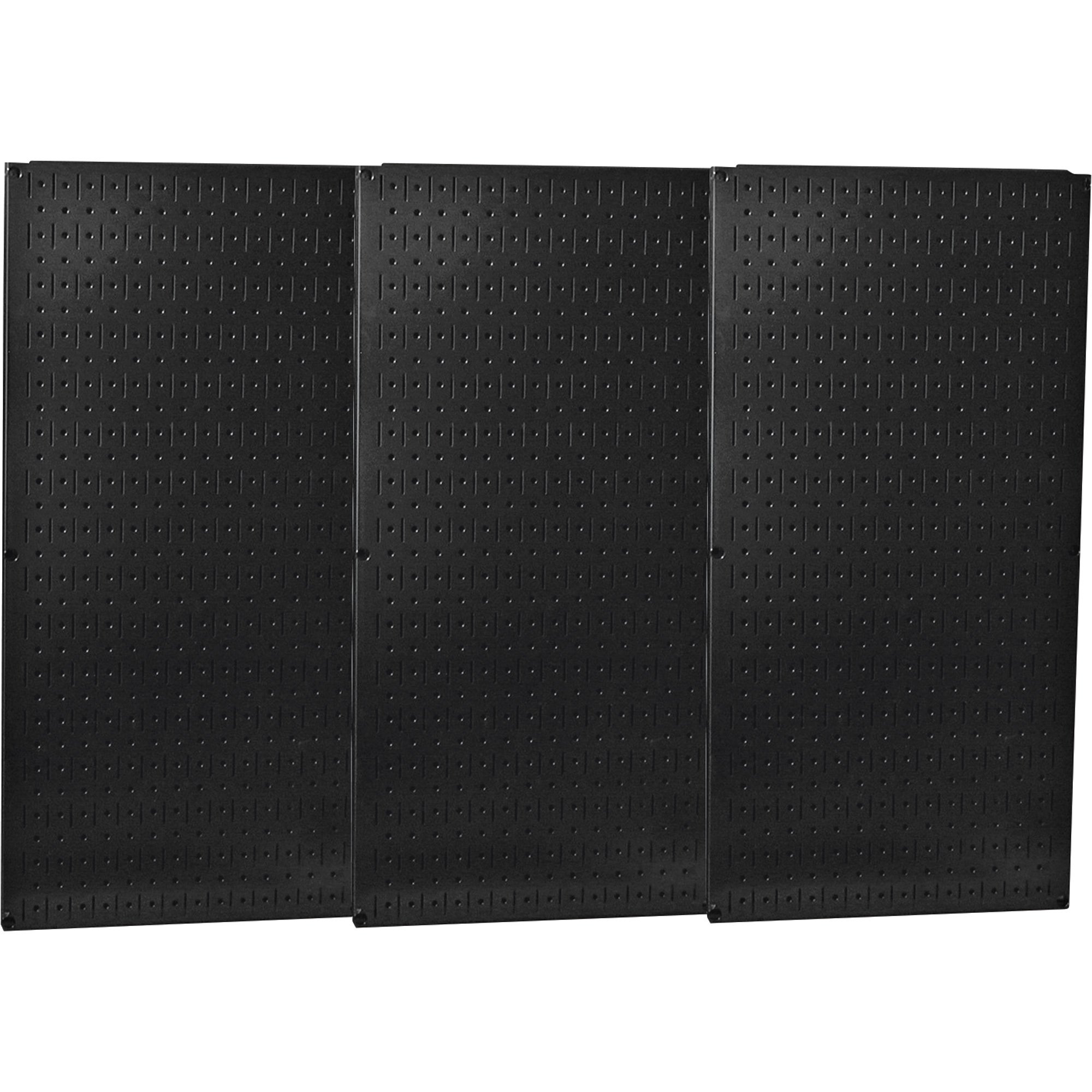 Wall Control Industrial Metal Pegboard — Black, Three 16in. x 32in. Panels,  Model# 35-P-35-P-3248BK Northern Tool