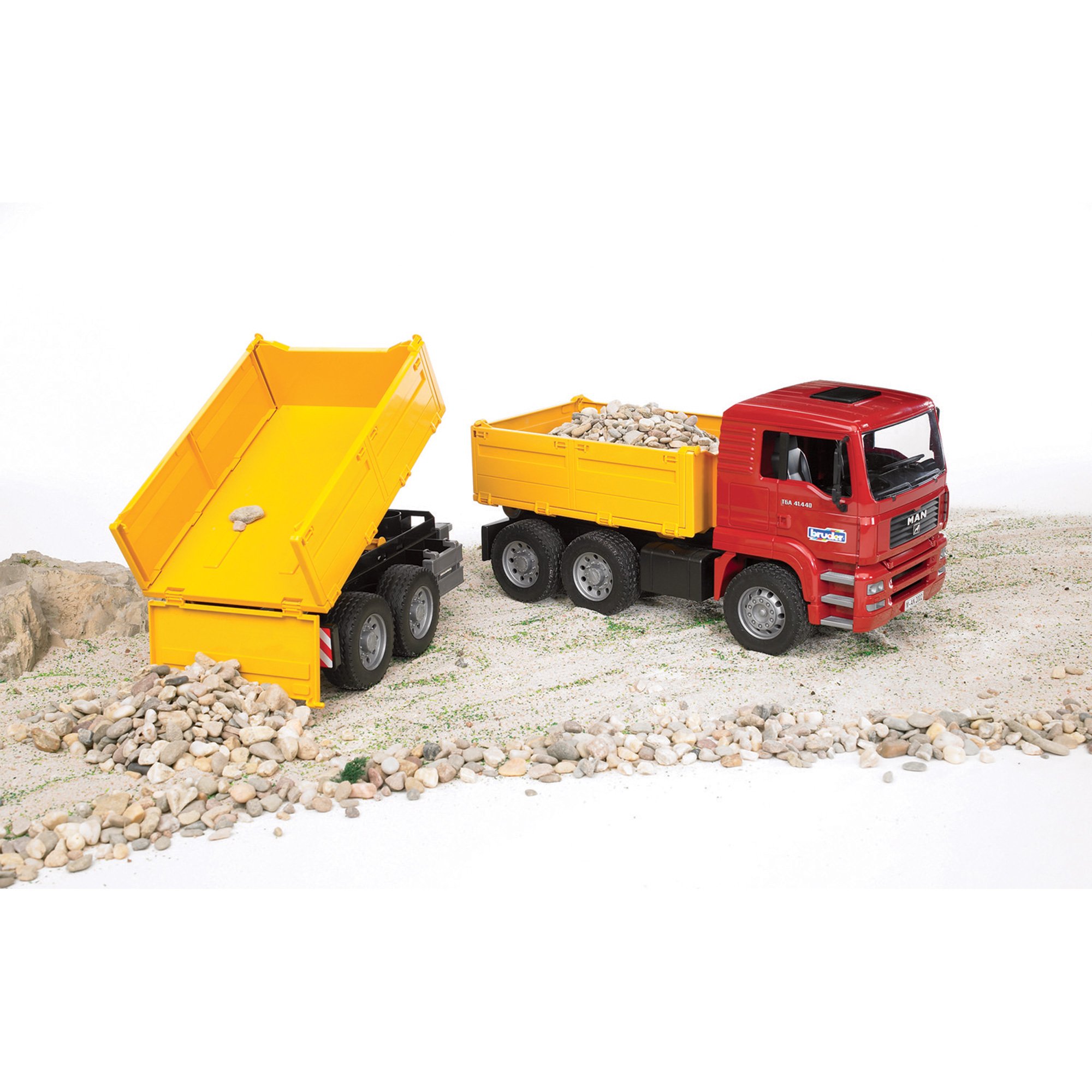 Bruder MAN TGA Construction Truck with Trailer, Model# 02756 