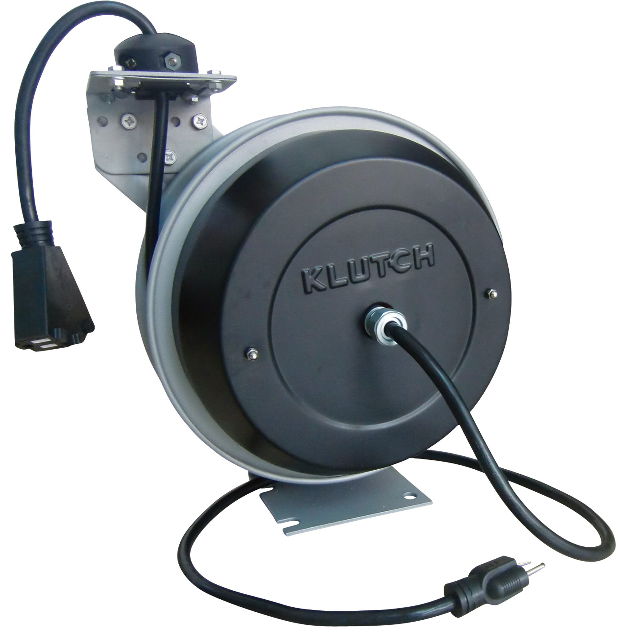 Please see replacement Item# 49582. Klutch Retractable Cord Reel — 50ft.,  12/3 Cord, 15 Amps, Model# 21702001