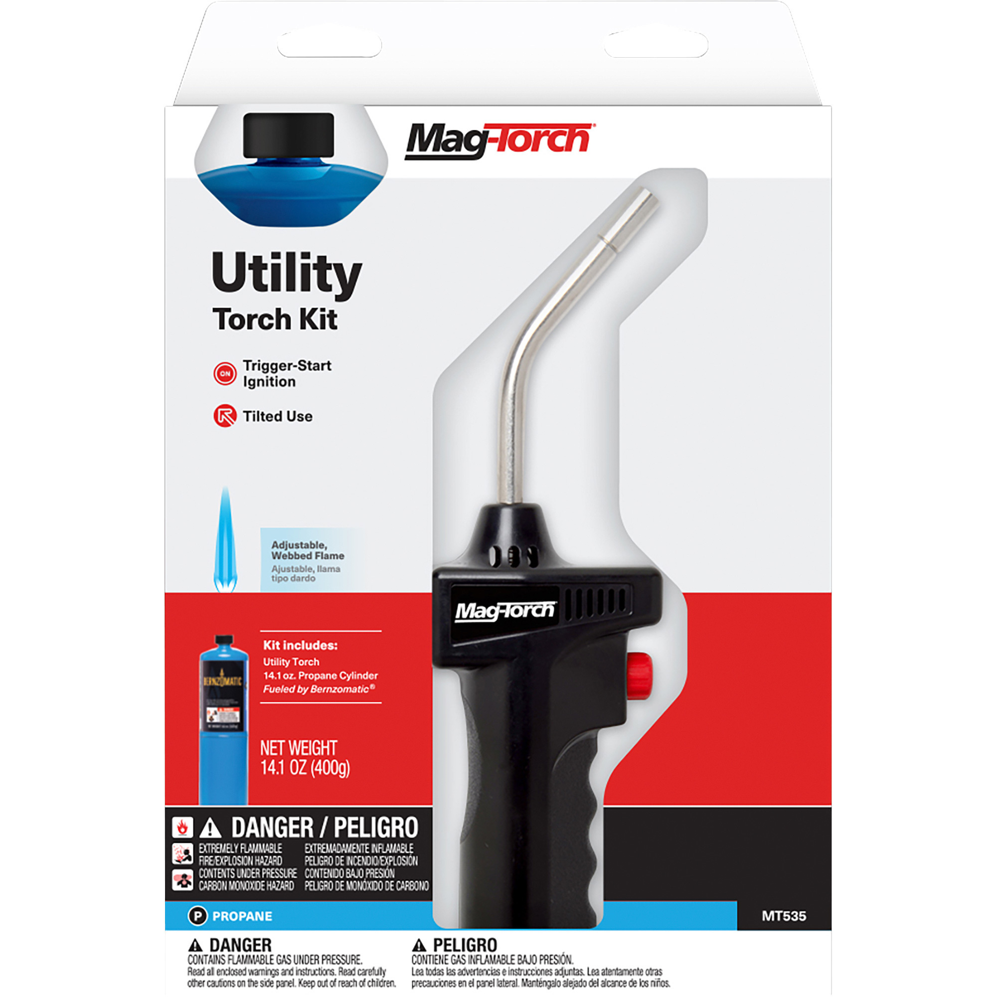 MagTorch SelfLighting Propane Torch Kit — 2Piece Kit, SelfLighting
