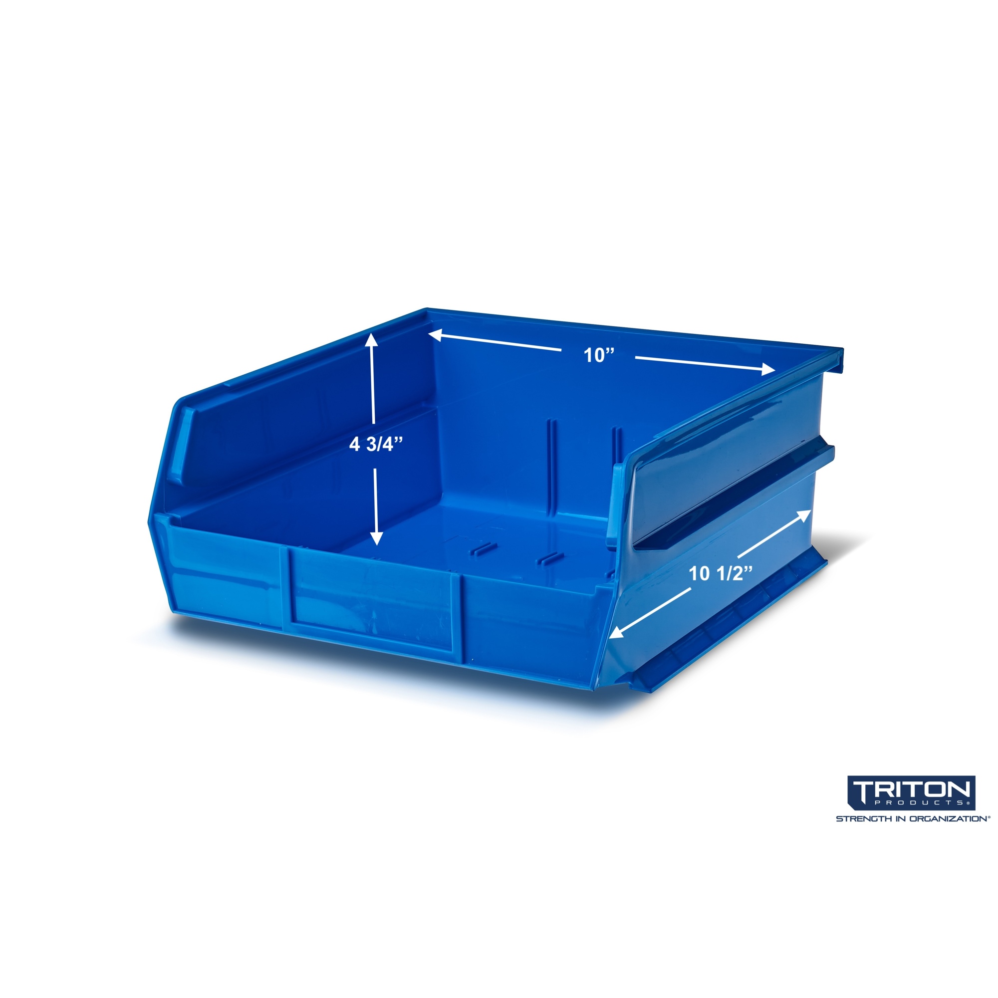 Triton Products LocBin Hanging and Interlocking Bins, 6-Pk., Blue, 10 1 ...