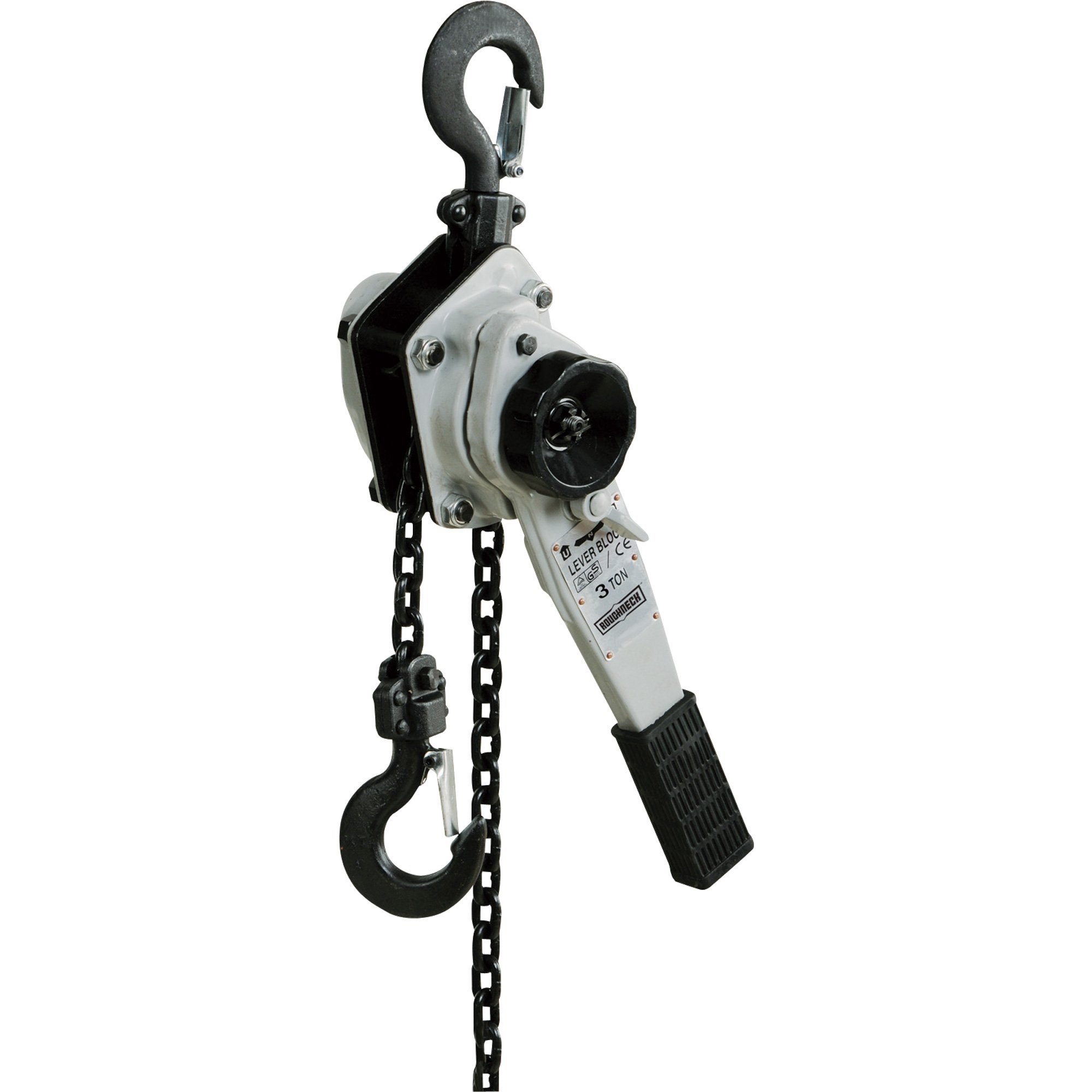 Please see replacement Item# 57053. Strongway Heavy-Duty Lever Hoist — 6600-Lb. Lift Capacity, 5ft. Lift