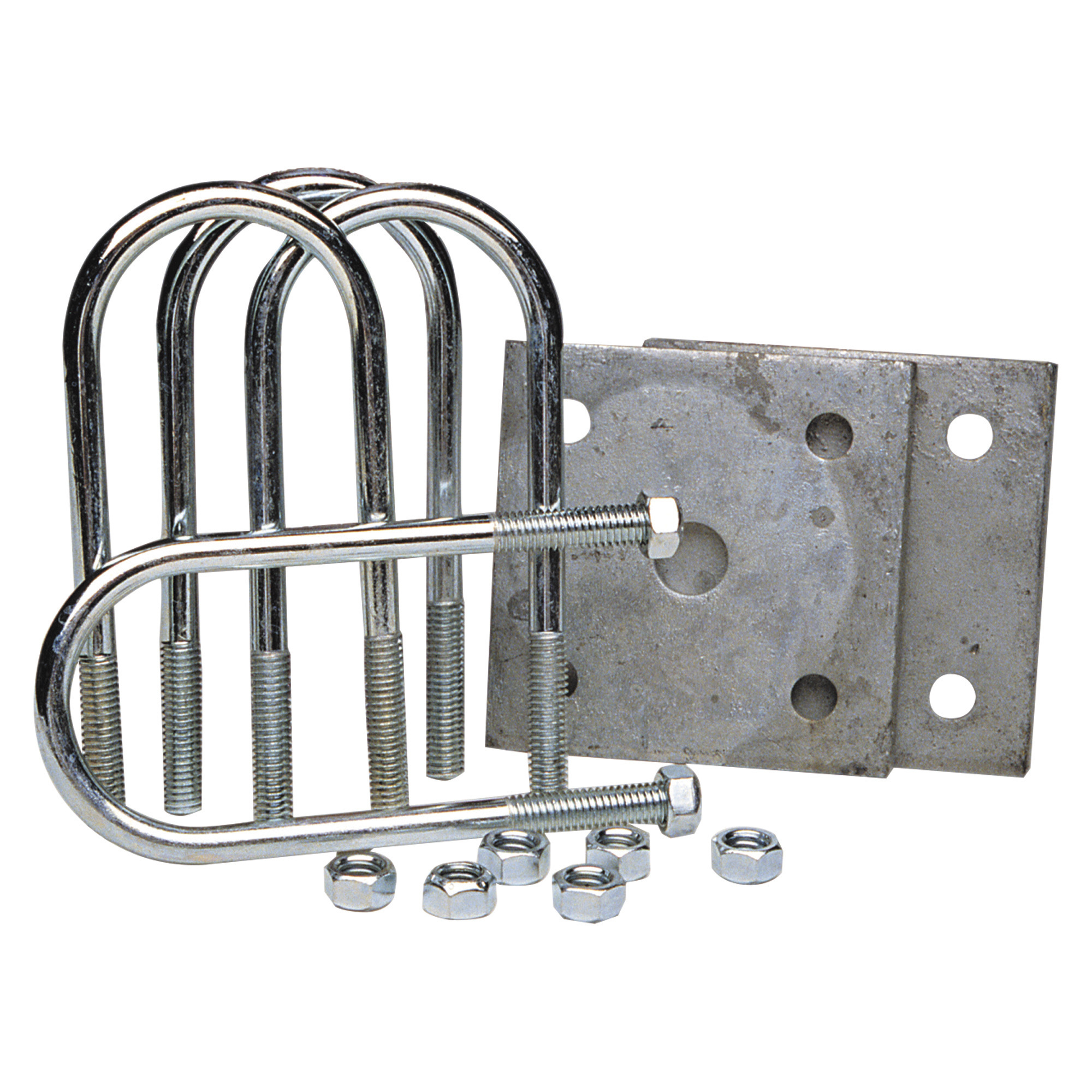 Ultra-Tow Tie Plate U-Bolt Set, Fits 3in. Round Axles, 6000-Lb. Capacity