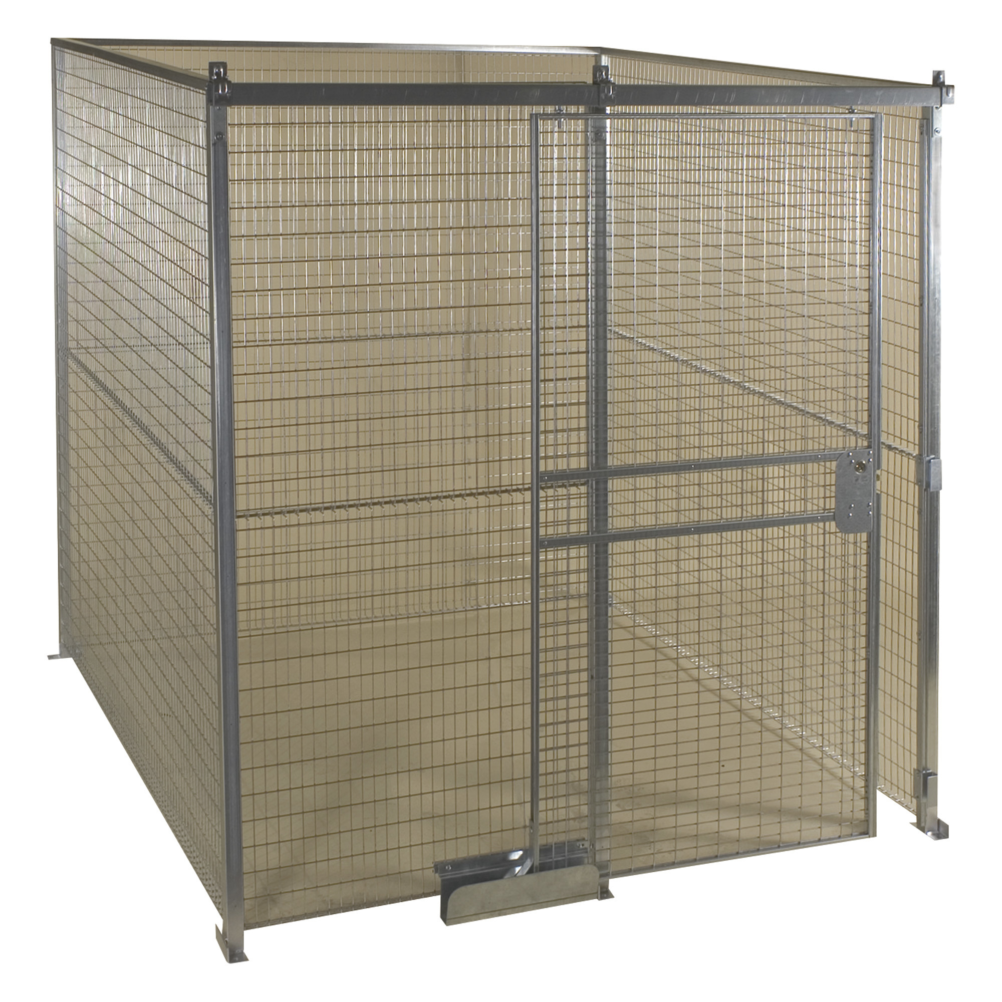 AK Quik-Fence Security Room, 16ft.W x 16ft.D x 8ft.H, 4-Sided, Model# AKQWK16168-4