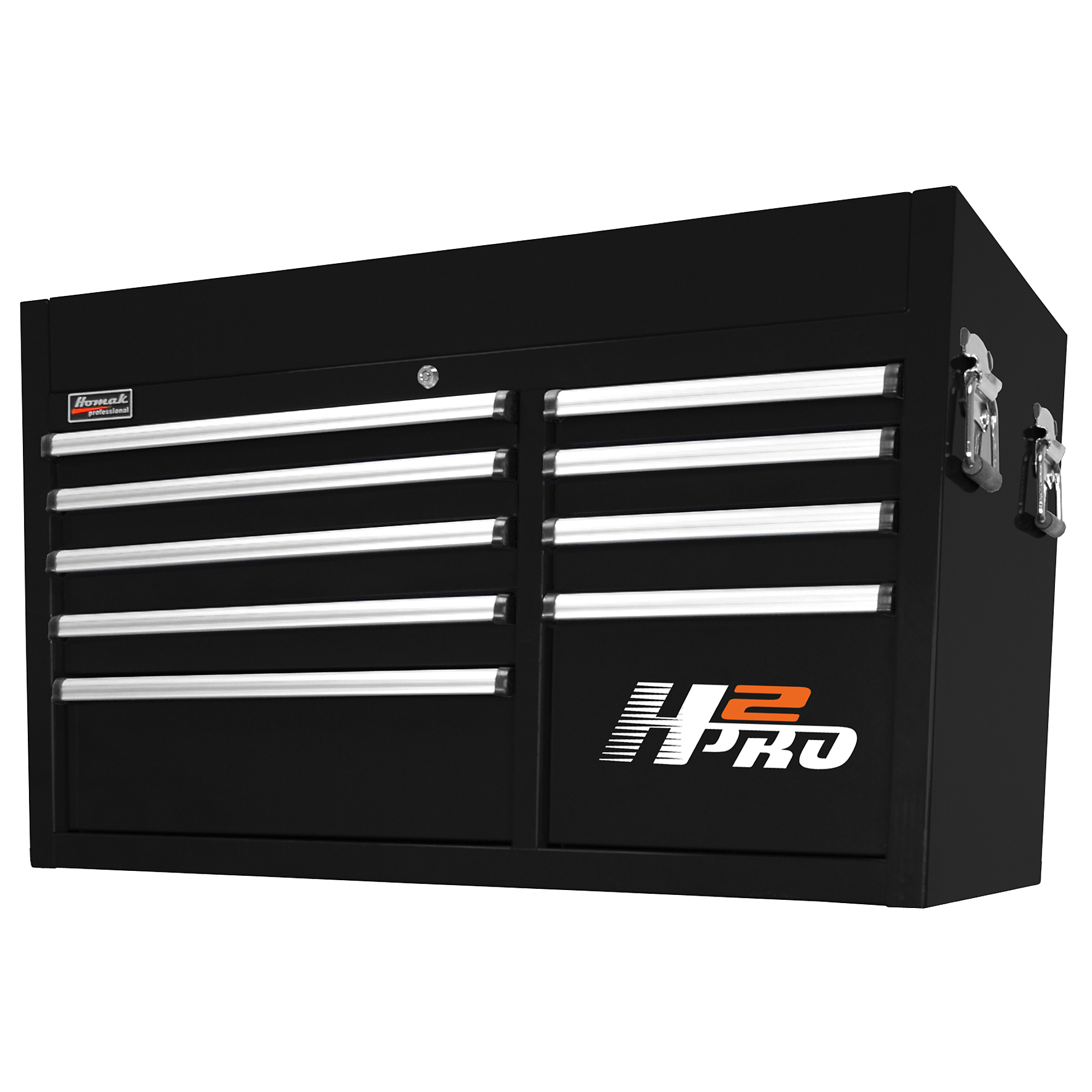 Homak H2PRO 41in. 9-Drawer Top Tool Chest, 41 1/8in.W x 21 3/4in.D x 24 1/2in.H