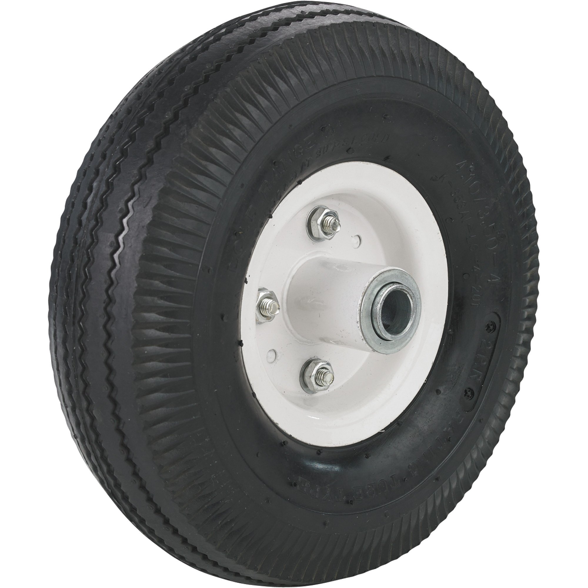 Pneumatic Tire on Split-Rim Steel Wheel — 10in. x 4.10/3.50-4