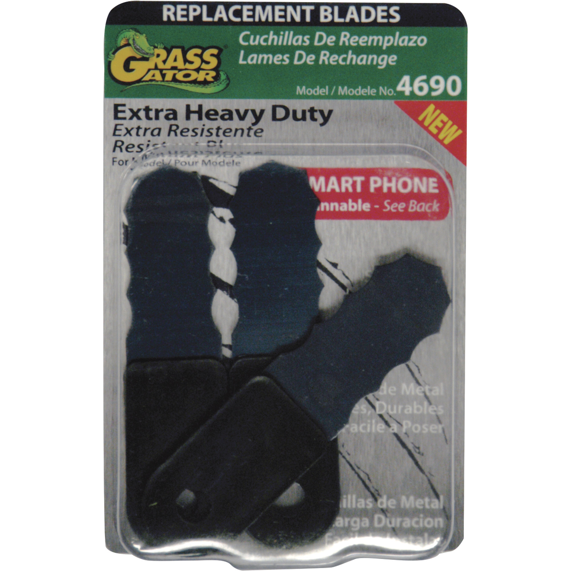 Gator Grass HeavyDuty Replacement Trimmer Blades — Includes 3 Blades, Model 4690 Northern Tool