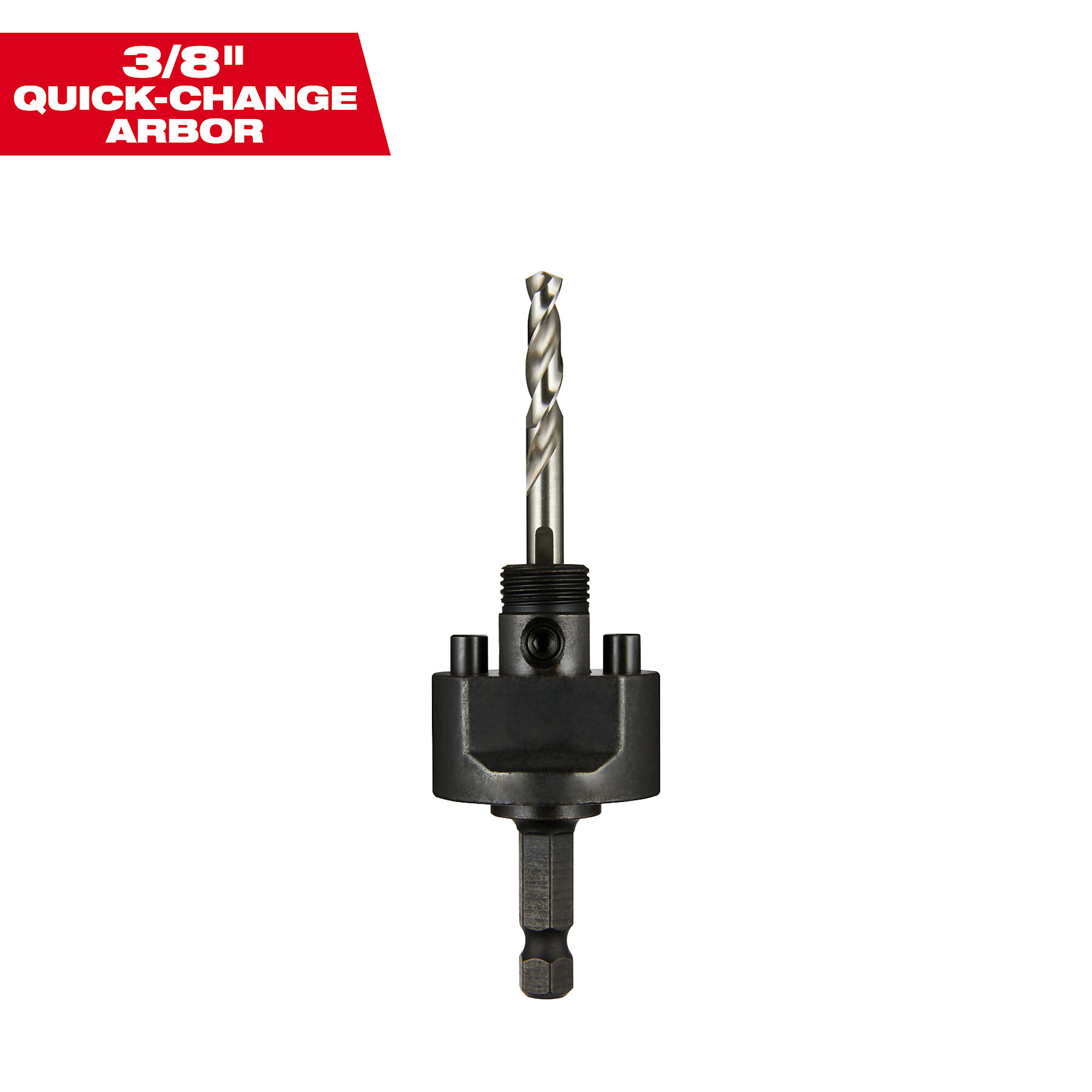 Milwaukee Quick Change Arbor, 3/8in. Shank, Model# 49-56-7250