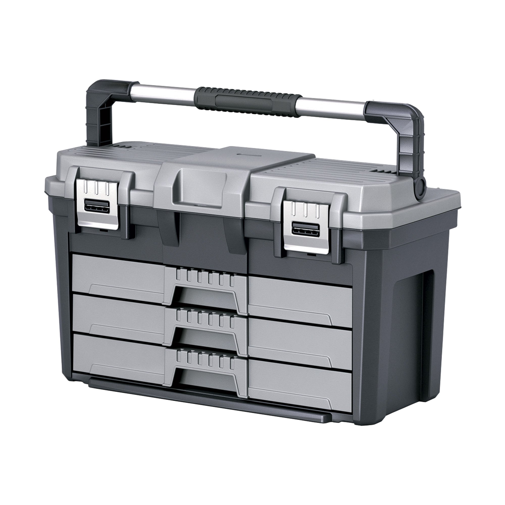 16 X 10 HEAVY DUTY PLASTIC RESIN TOOLBOX