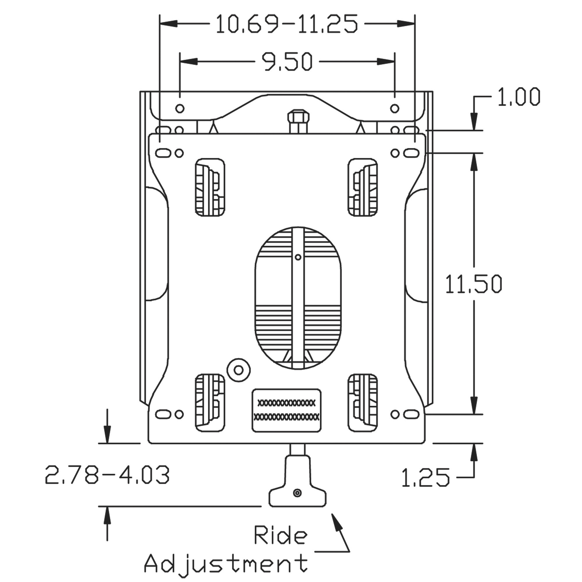 K & M LowProfile Mechanical Seat Suspension, Model 6081 Northern Tool