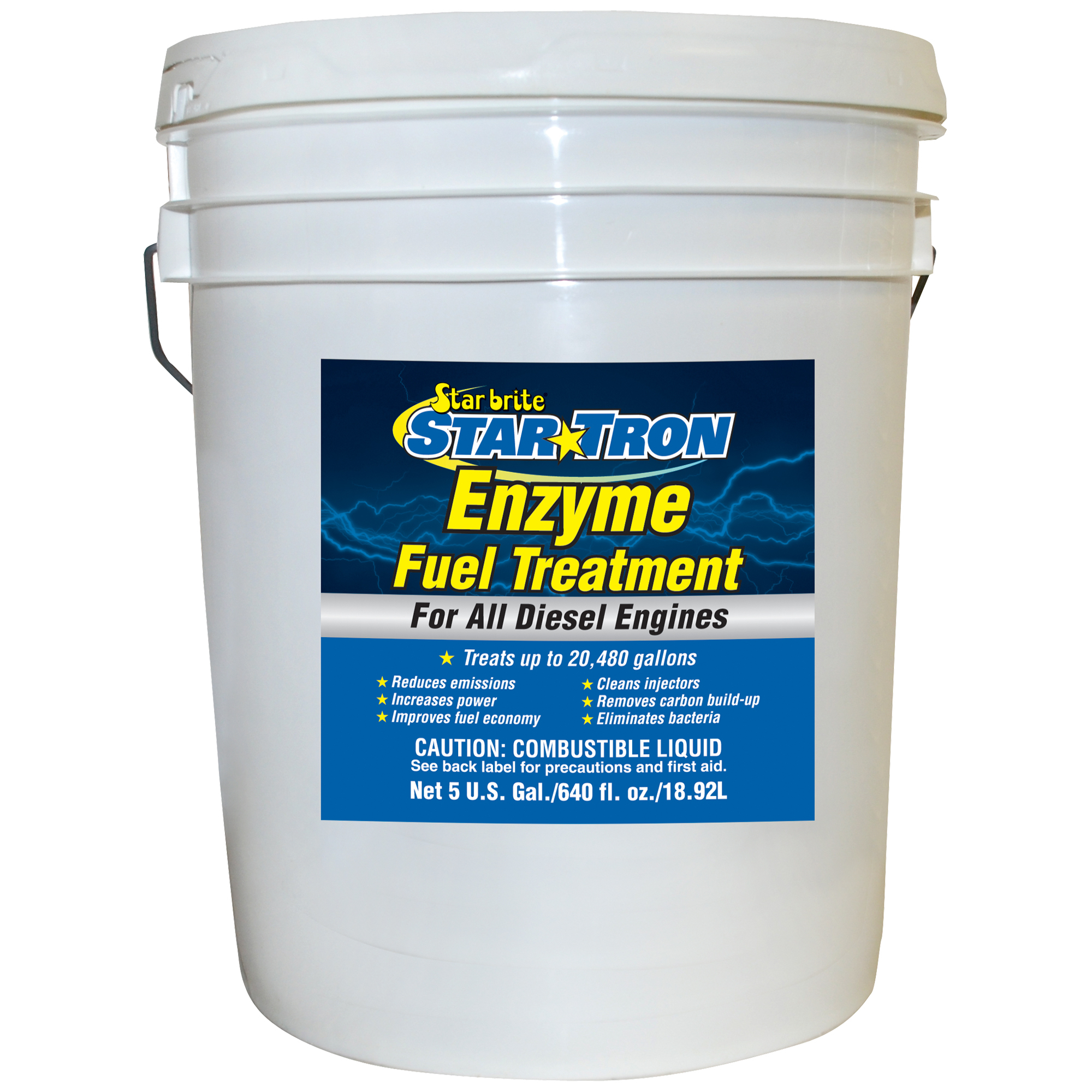 Star Tron Enzyme Fuel Treatment for Diesel Engines, 5-Gallon Bucket, Model# 93105