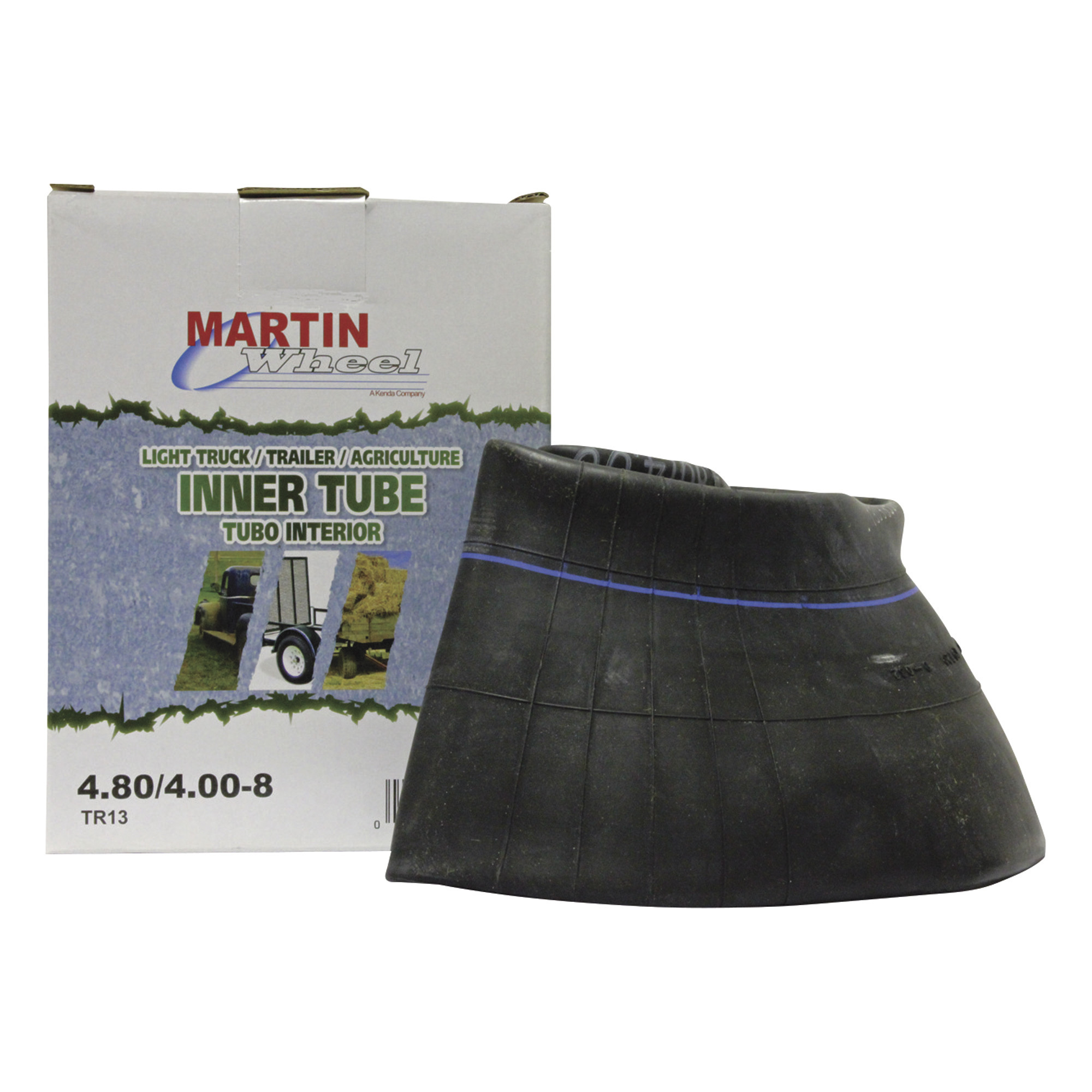 Martin Wheel Inner Tube with Straight Stem, 8in., Model# T408KHS