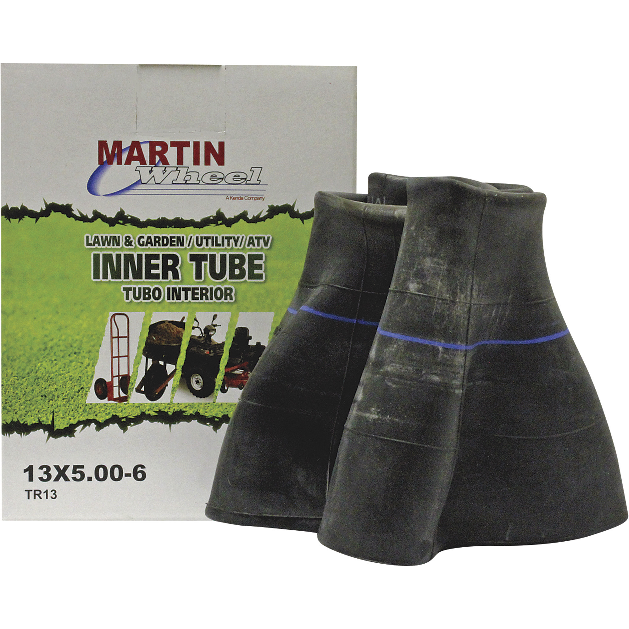 Martin Wheel Inner Tube, Straight Valve Stem, 13/500-6in., Model# T506K