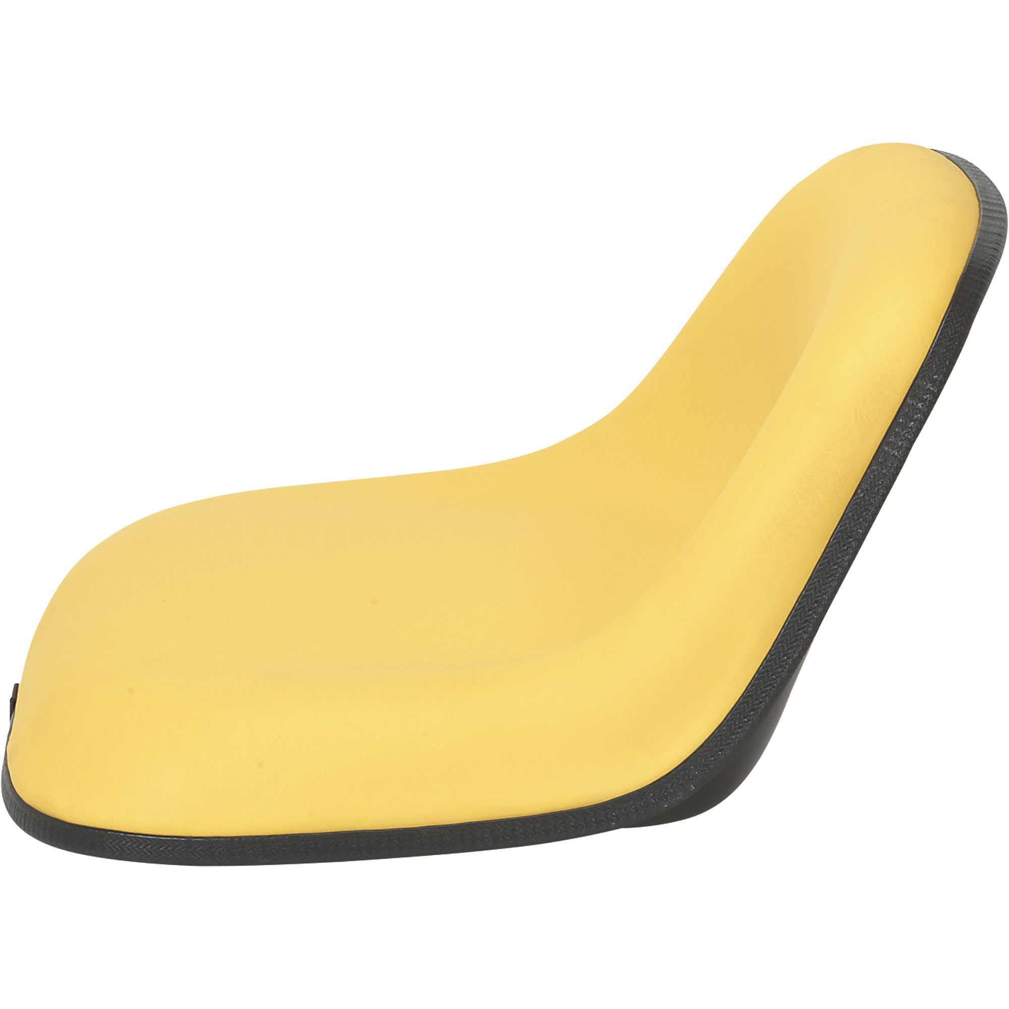 A & I Low-Back Universal Replacement Lawn Mower Seat — Yellow, Model#  LMS2002YL