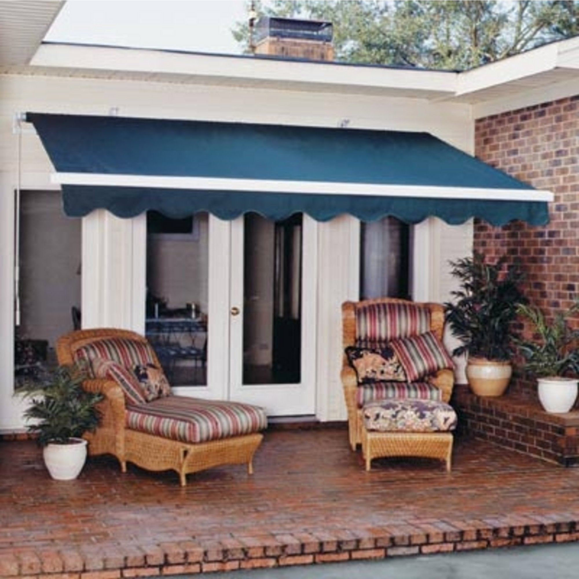 King Canopy Retractable Awning — Remote Control, 10ft. x 12ft., Beige ...