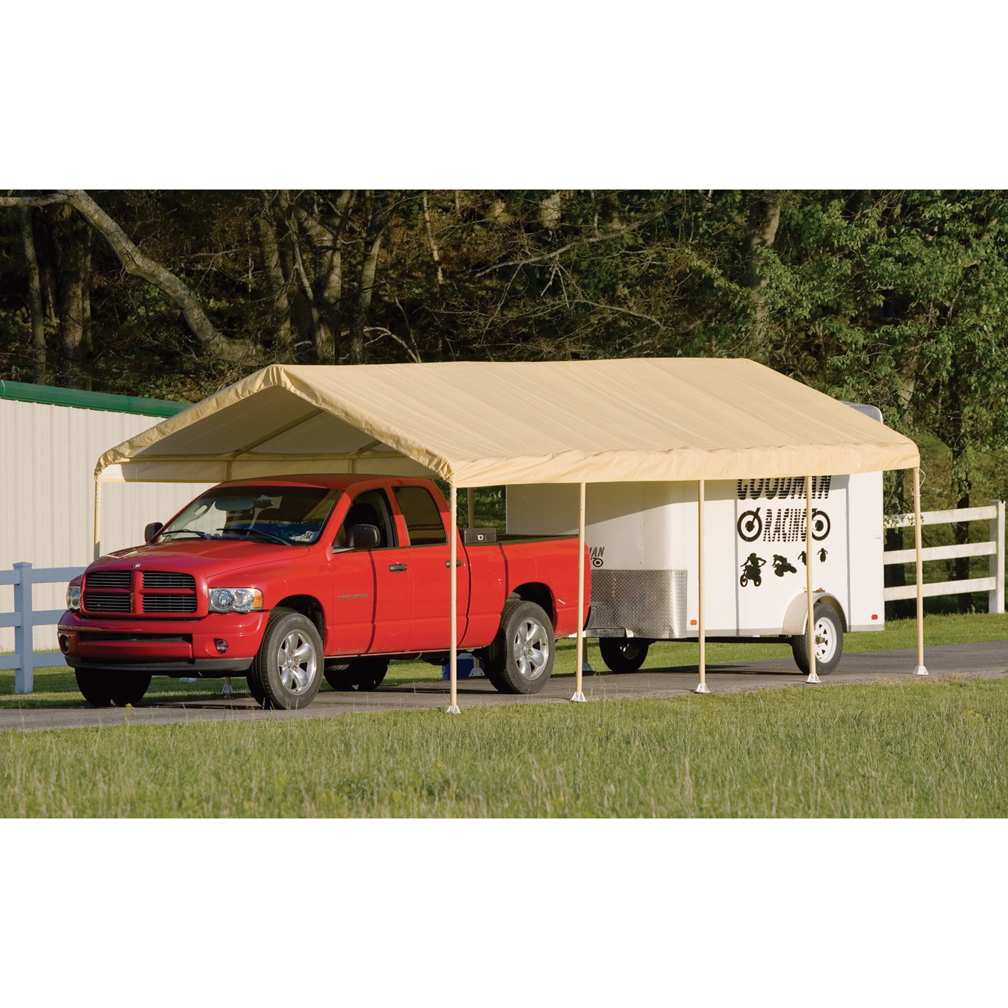 ShelterLogic Super Max Commercial Outdoor Canopy, 26ft.L x 12ft.W