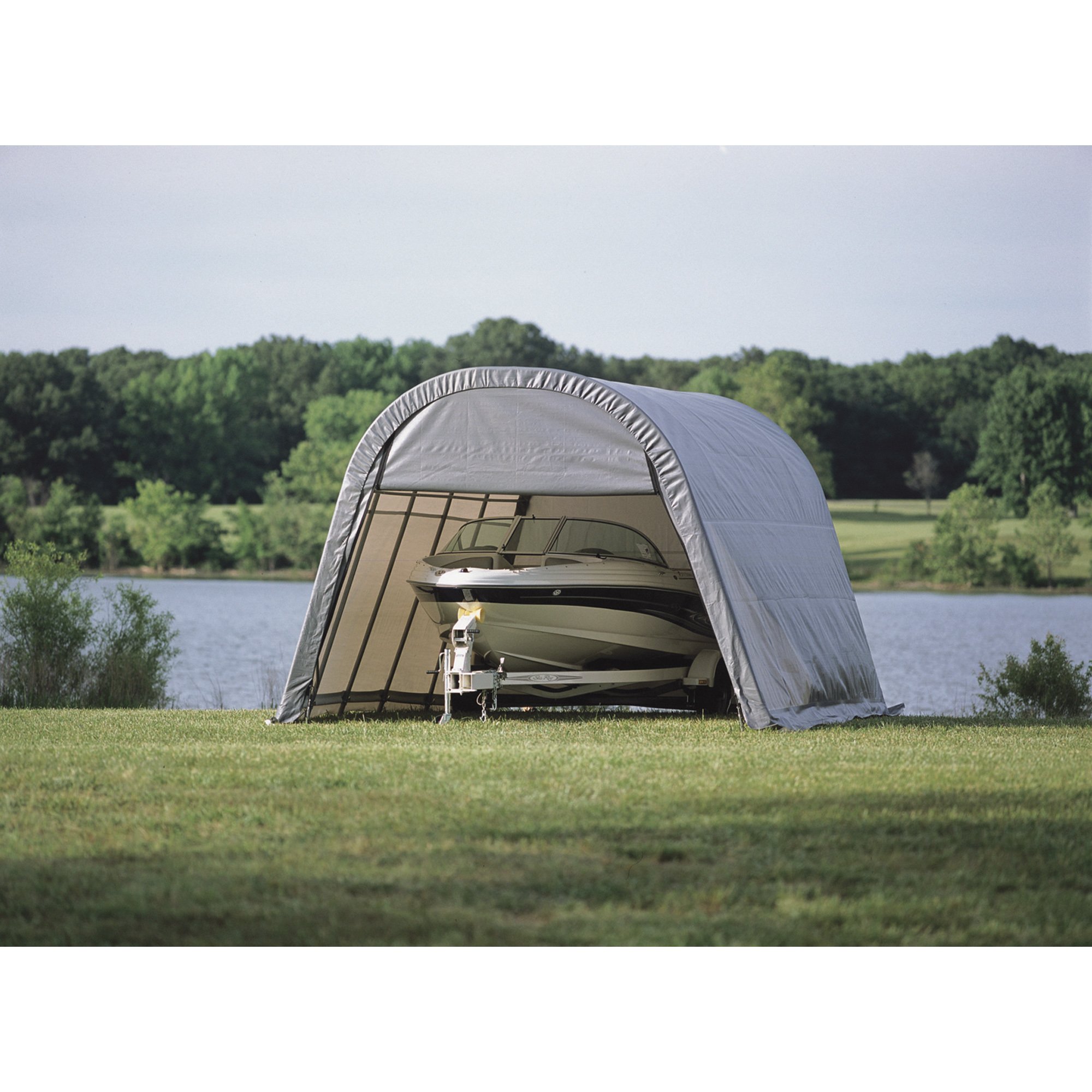ShelterLogic Round-Style Instant Garage/Shelter — 20ft.L x 13ft.W x 10ft.H, 1 5/8in. Frame
