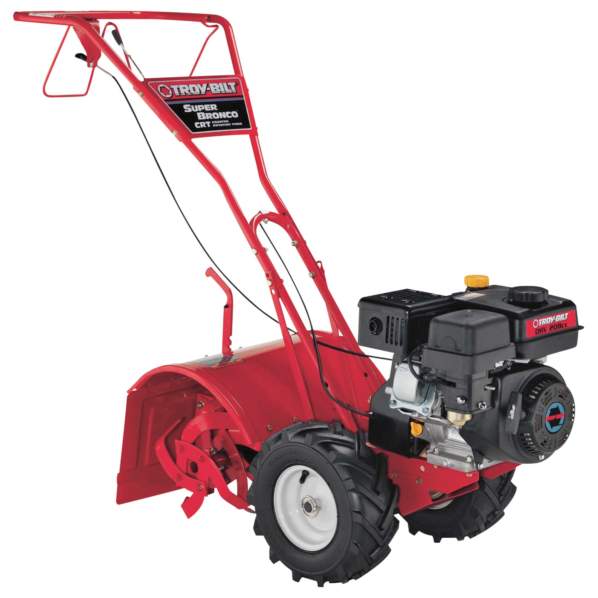 Troy-Bilt Super Bronco Tiller — 208cc, Counter-Rotating Tines, Model ...