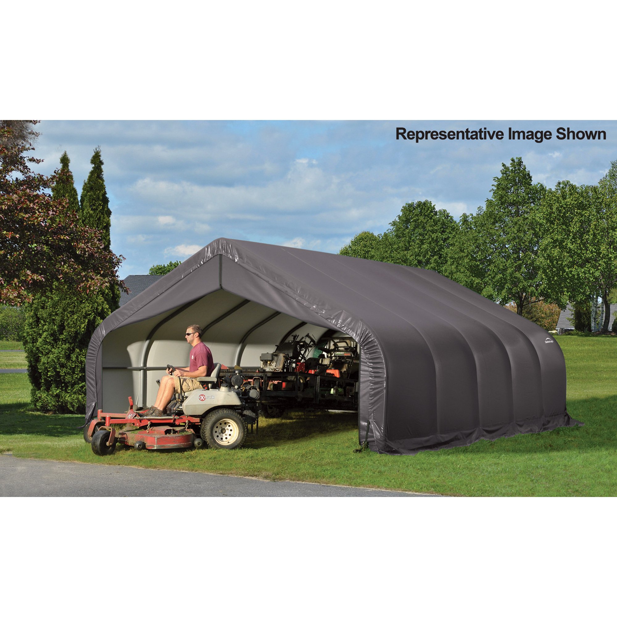 ShelterLogic Barn Shelter, Gray