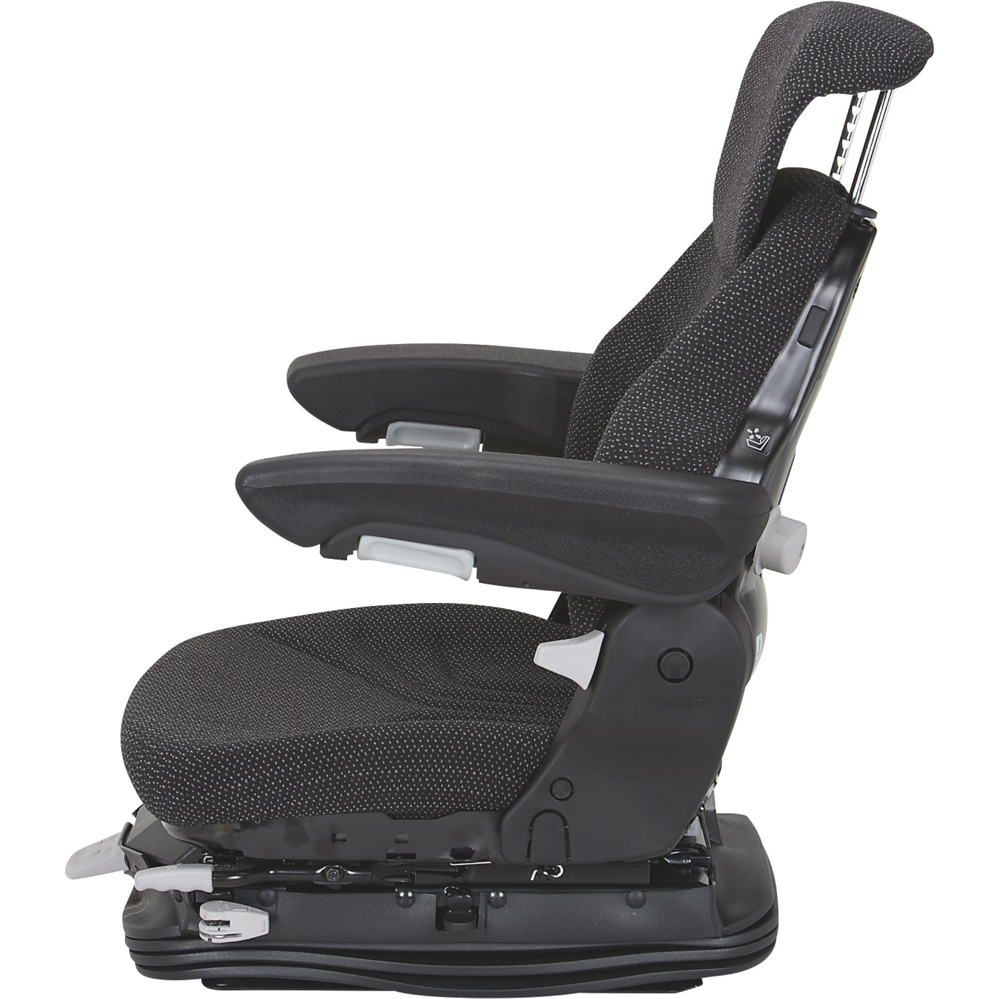 Original Grammer MultiAdjust Air Suspension Tractor Seat Black