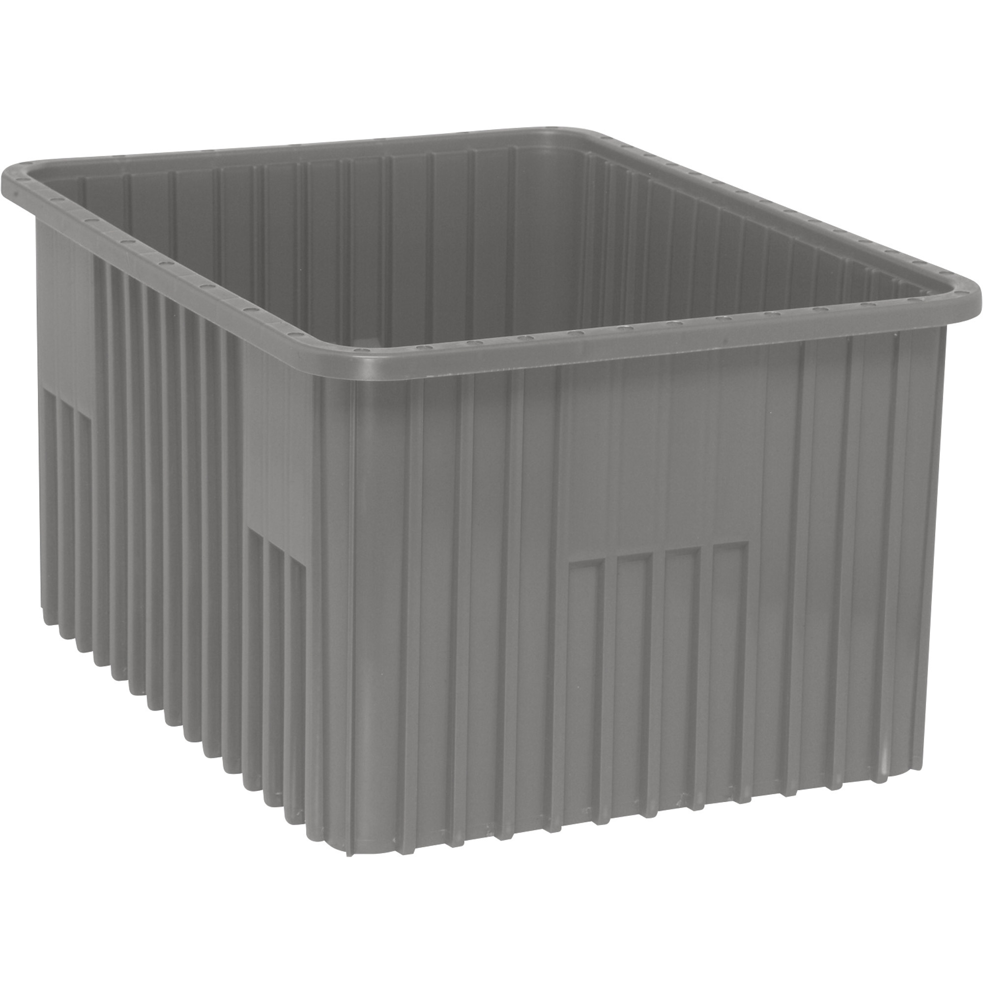 Quantum Storage Dividable Grid Container, 3-Pack, 22 1/2in.L x 17 1/2in.W x 12in.H, Gray, Model# DG93120GY