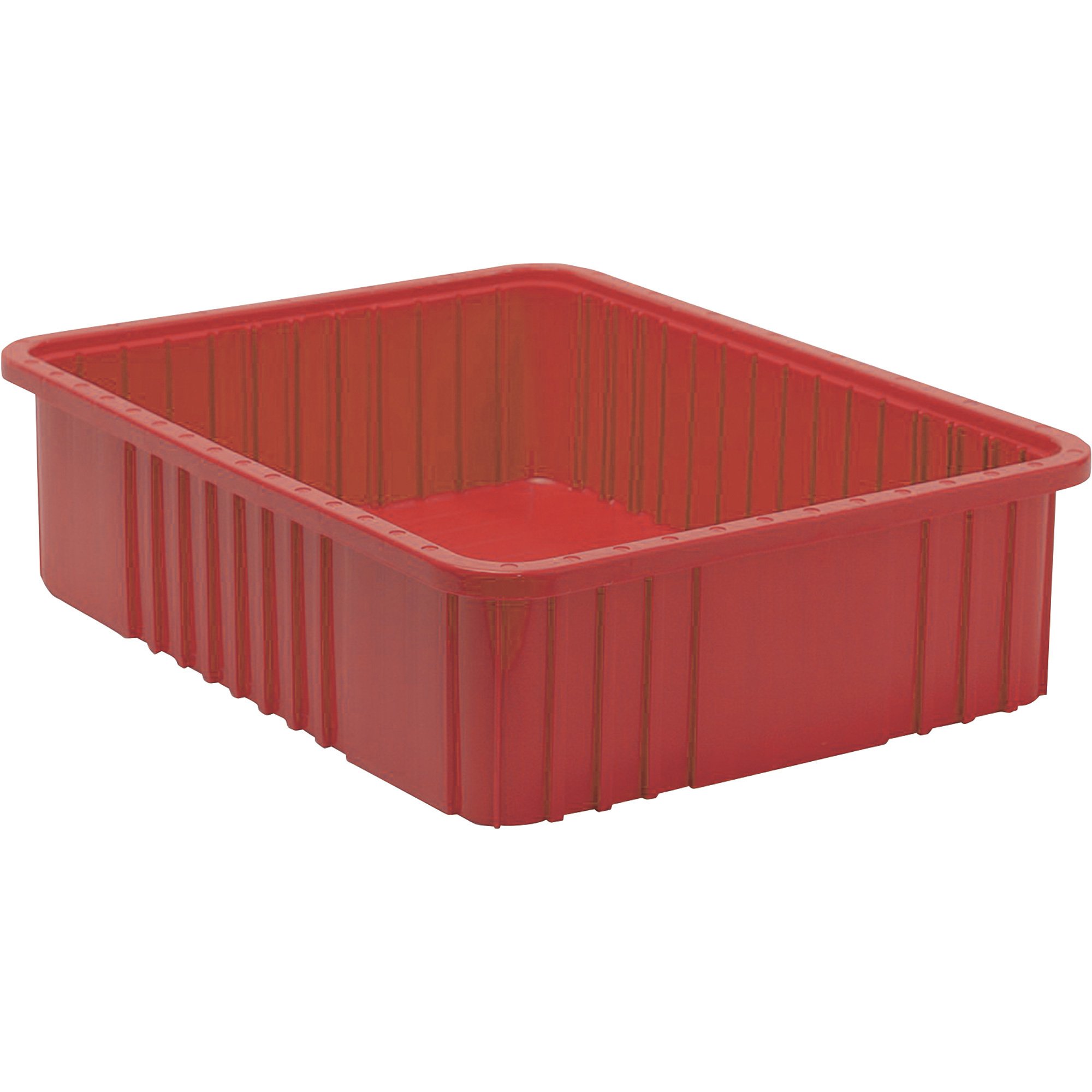 Quantum Storage Dividable Grid Container, 3-Pack, 22 1/2in.L x 17 1/2in.W x 6in.H, Red, Model# DG93060RD