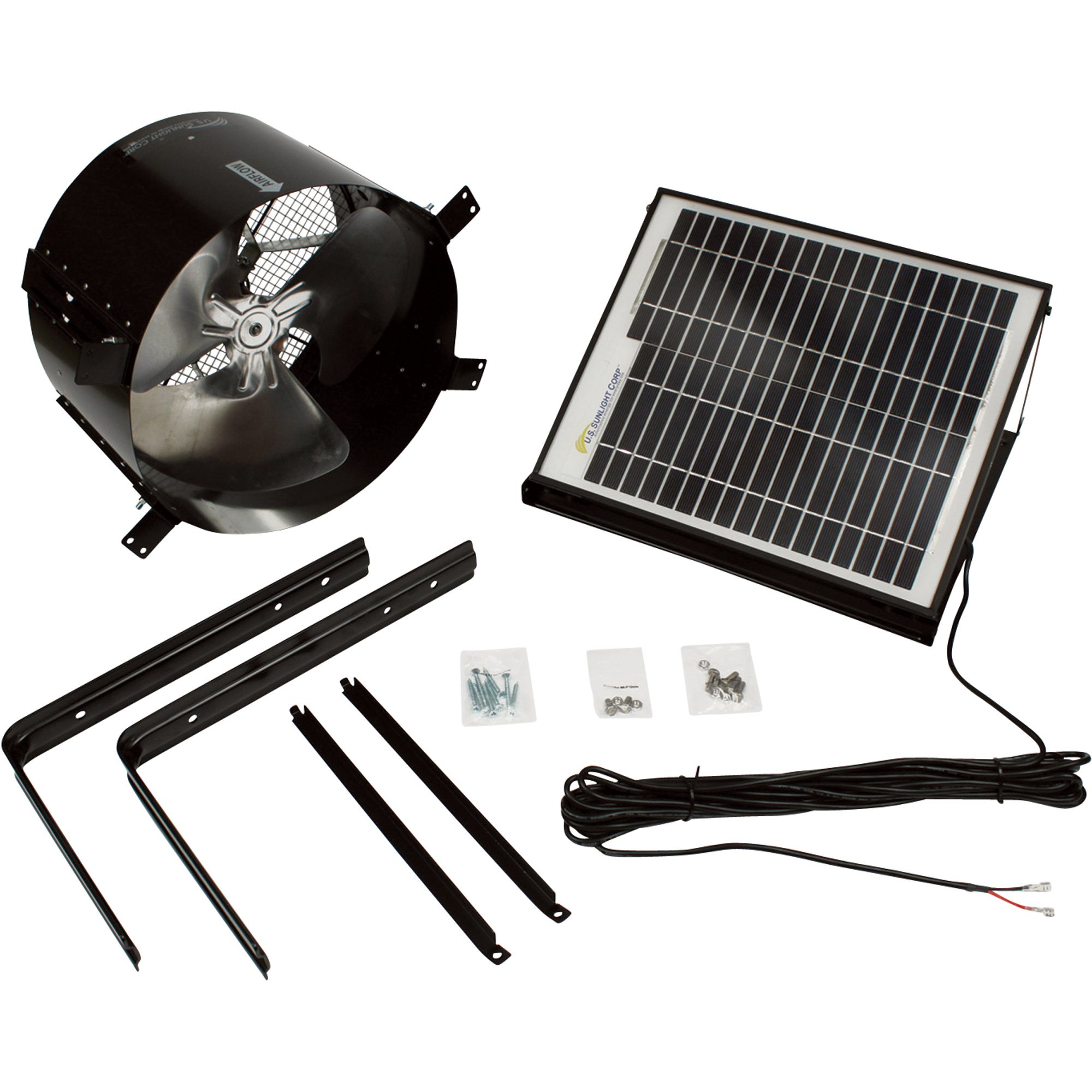 U.S. Sunlight All-Purpose Solar Ventilator — 10W, Model# 9910APV