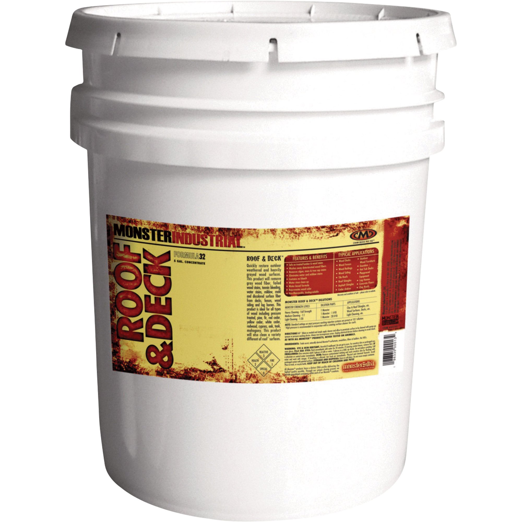 Monster Bleach-Free Roof & Deck Cleaner — 5 Gallon by Monster Labs